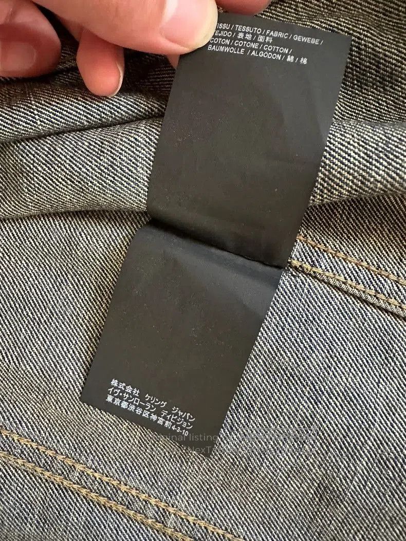 Saint Laurent Paris SAINT LAURENT Limited Shark Denim Jacket. Size US M / EU 48-50 / 2 - 6 Thumbnail