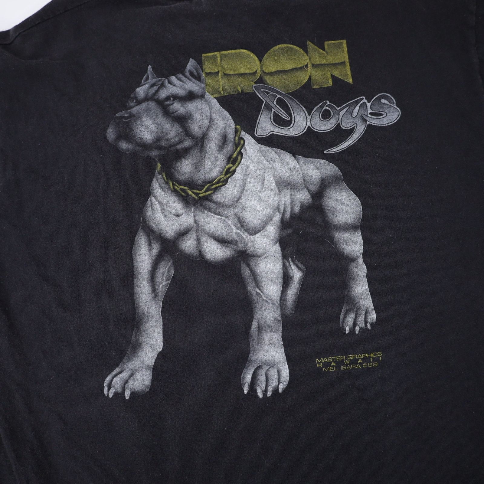 Vintage Vintage Pit Pull Iron Dogs Graphic T Shirt Size US L / EU 52-54 / 3 - 11 Thumbnail