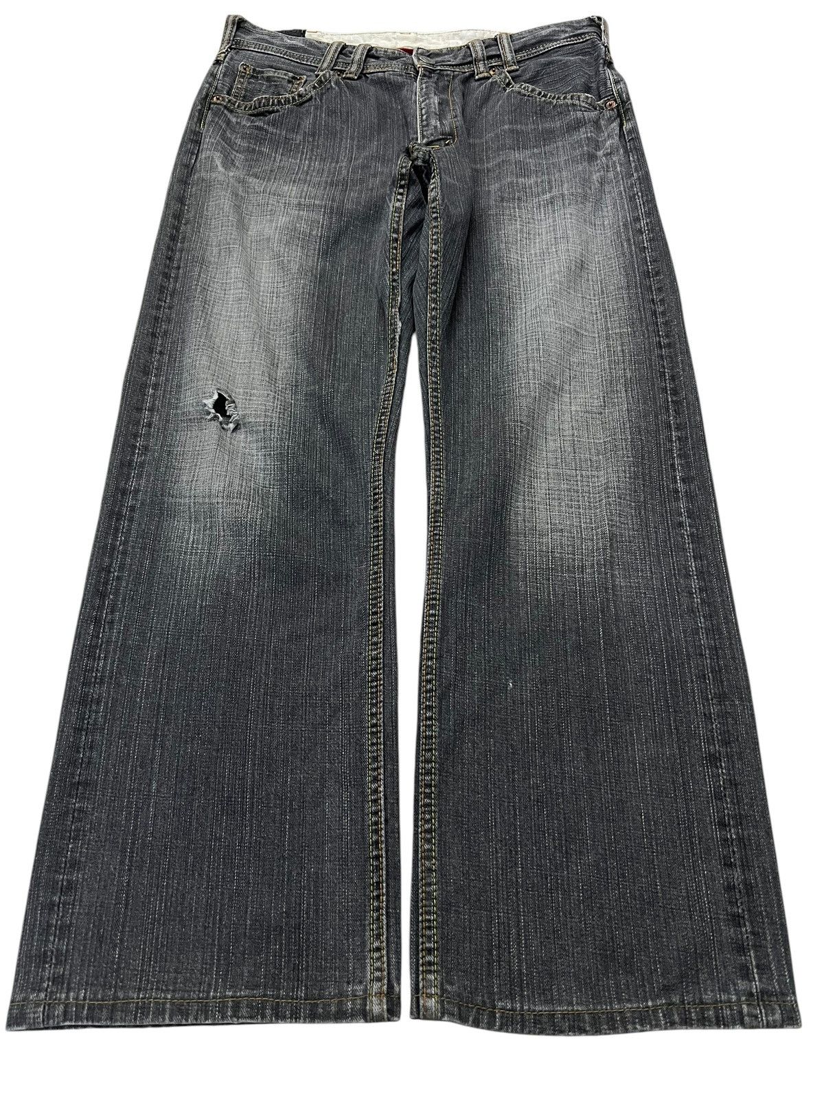 If Six Was Nine 🌈90s Style Denim Craft Japanese Brand Faded Flare Jean Size US 32 / EU 48 - 1 Thumbnail