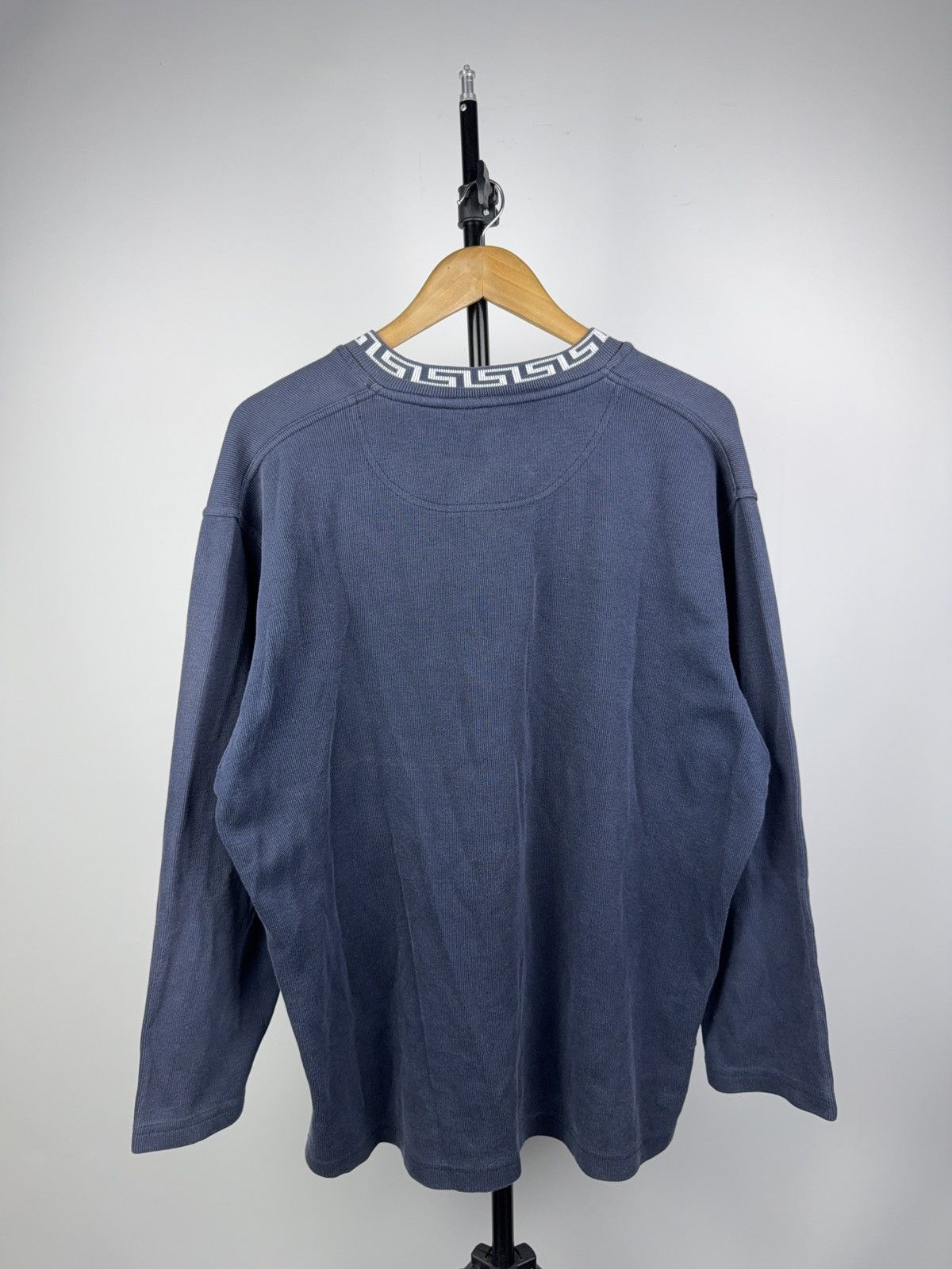 Versace Jeans Couture Vintage 90s Faded Versace Jeans Couture Medusa Knit Sweater Size US L / EU 52-54 / 3 - 13 Thumbnail