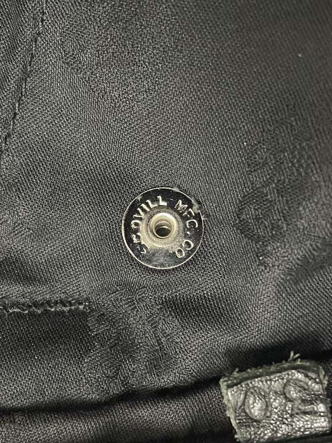 Chrome Hearts Chrome Hearts Double Knee Carpenter Black Canvas Pants Size US 33 - 9 Thumbnail