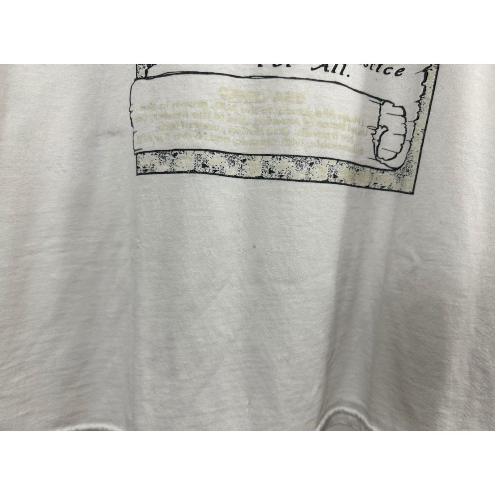 Hanes VINTAGE Pledge Allegiance to the Flag Glow In The Dark Hidden Weed Clown T-Shirt L Size US L / EU 52-54 / 3 - 7 Thumbnail