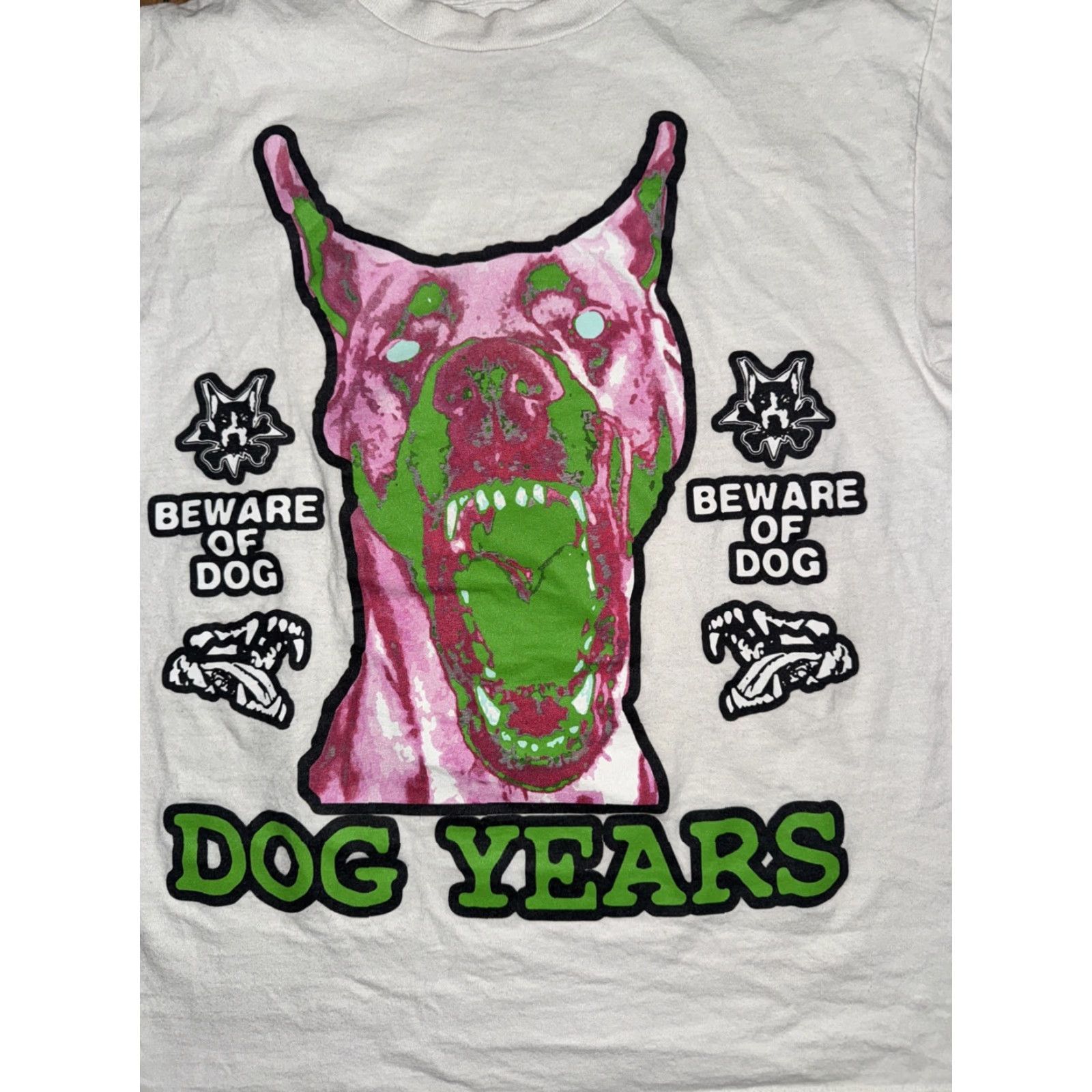 Vintage City Morgue Dog Years Graphic T-Shirt White M Mens Band Tee Shirt 19x24 Graphic Print Crew Neck Cotton Vintage No Size US M / EU 48-50 / 2 - 2 Thumbnail