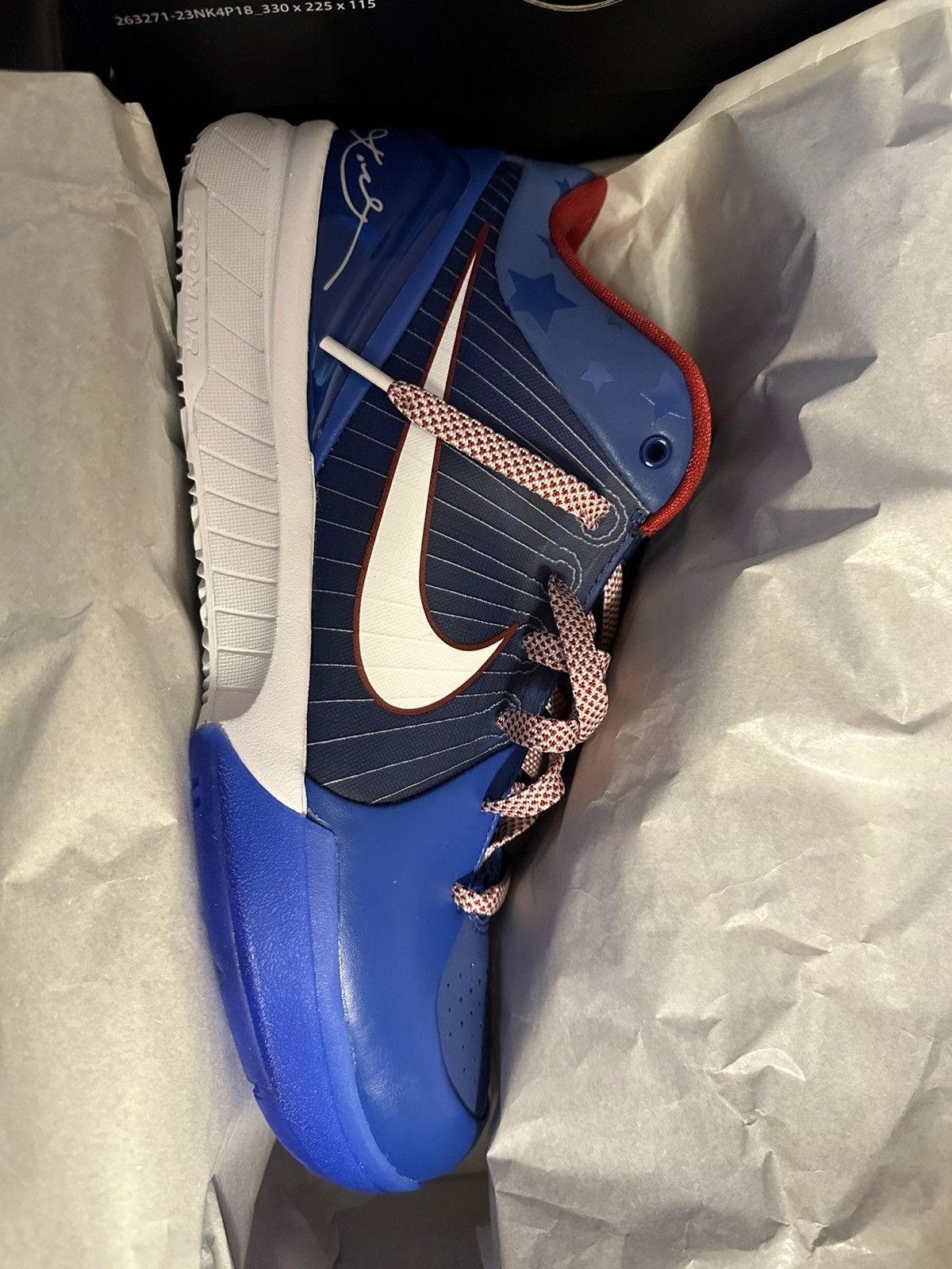 image of Nike Kobe Protro 4 Philly Shoes in Royal, Men's (Size 10)