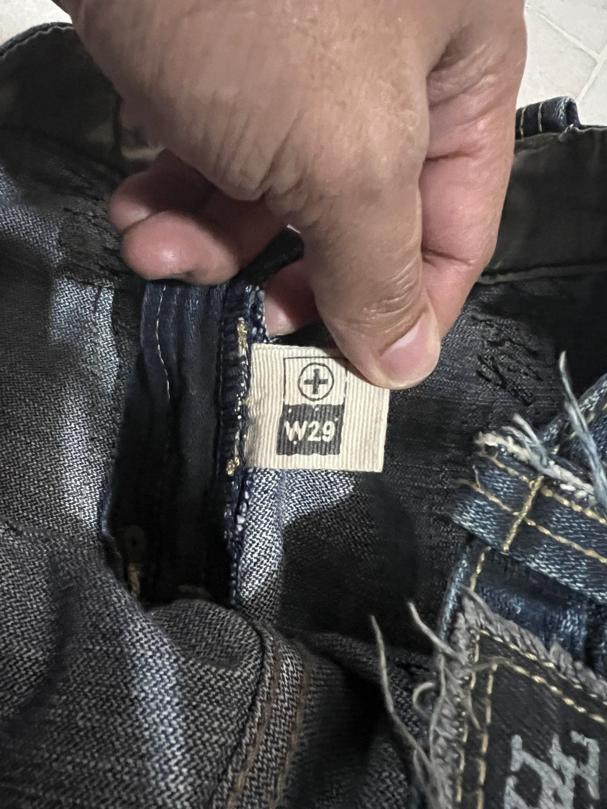 If Six Was Nine × Japanese Brand × Le Grande Bleu (L.G.B.) 🌈Flare 90’s style Tough Jean Smitth Distress Jean Size US 30 / EU 46 - 15 Thumbnail