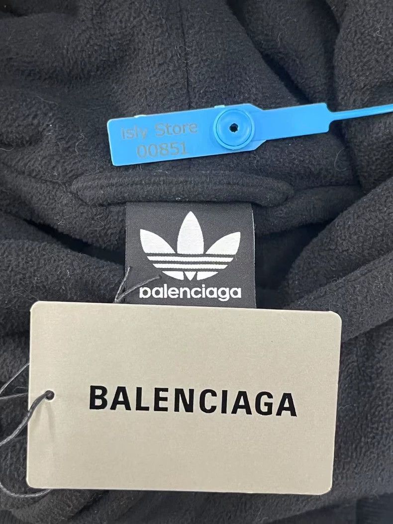 Balenciaga Balenciaga Logo printed zip-up hooded sweatshirt with side Size US XXS / EU 40 - 5 Thumbnail