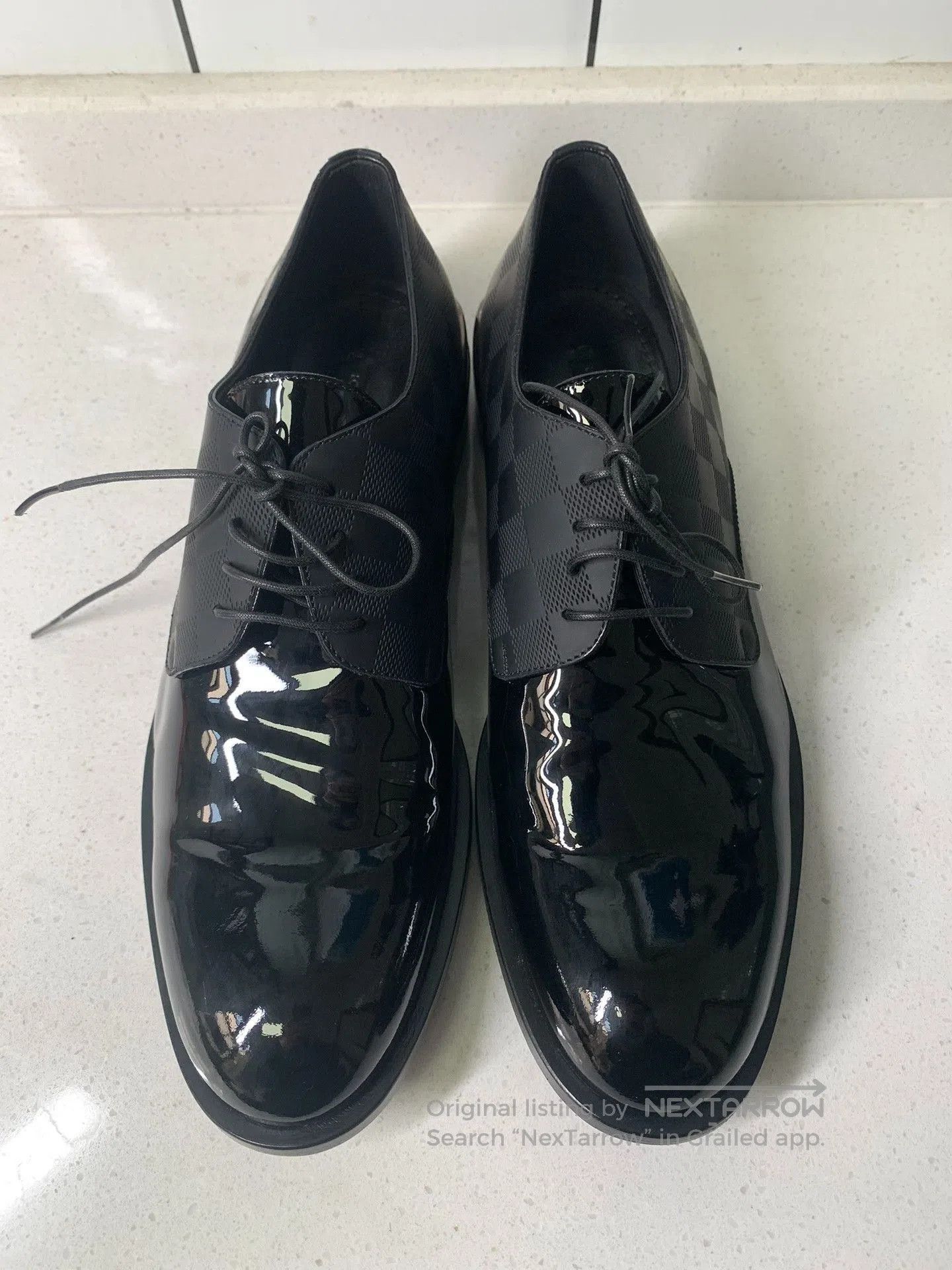 Louis Vuitton Louis Vuitton Damier Patent Leather Shoes. Size US 6.5 / EU 39-40 - 2 Thumbnail