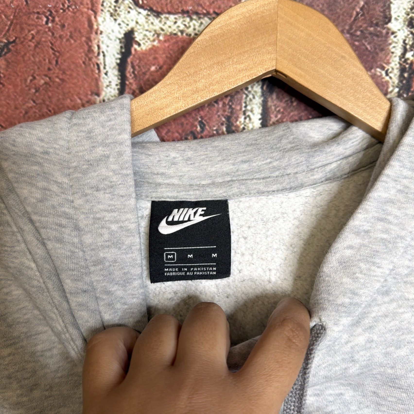 Nike Nike Hoodie Mens M Gray Just Do It Swoosh Pullover Jacket BV5094 Size US M / EU 48-50 / 2 - 2 Thumbnail