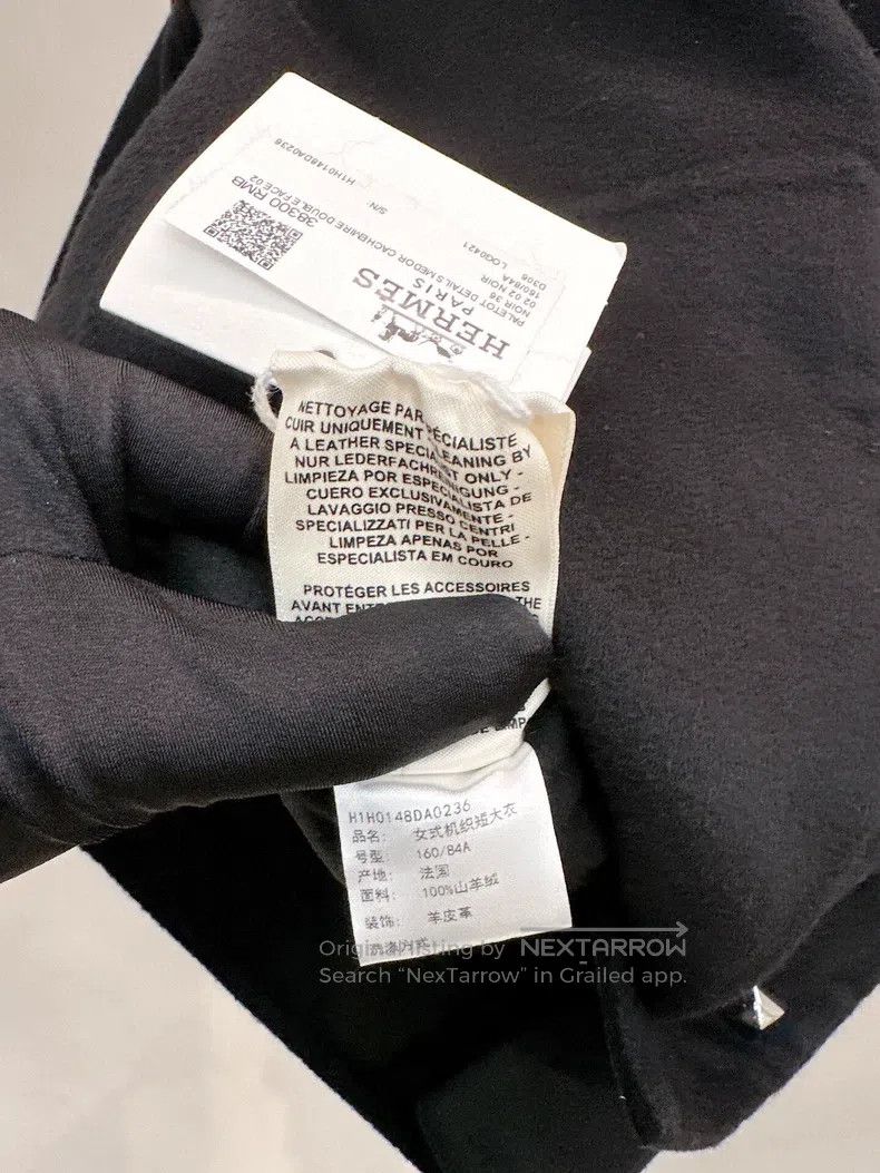 Hermes Hermes Black cashmere coat Size XS / US 0-2 / IT 36-38 - 5 Thumbnail