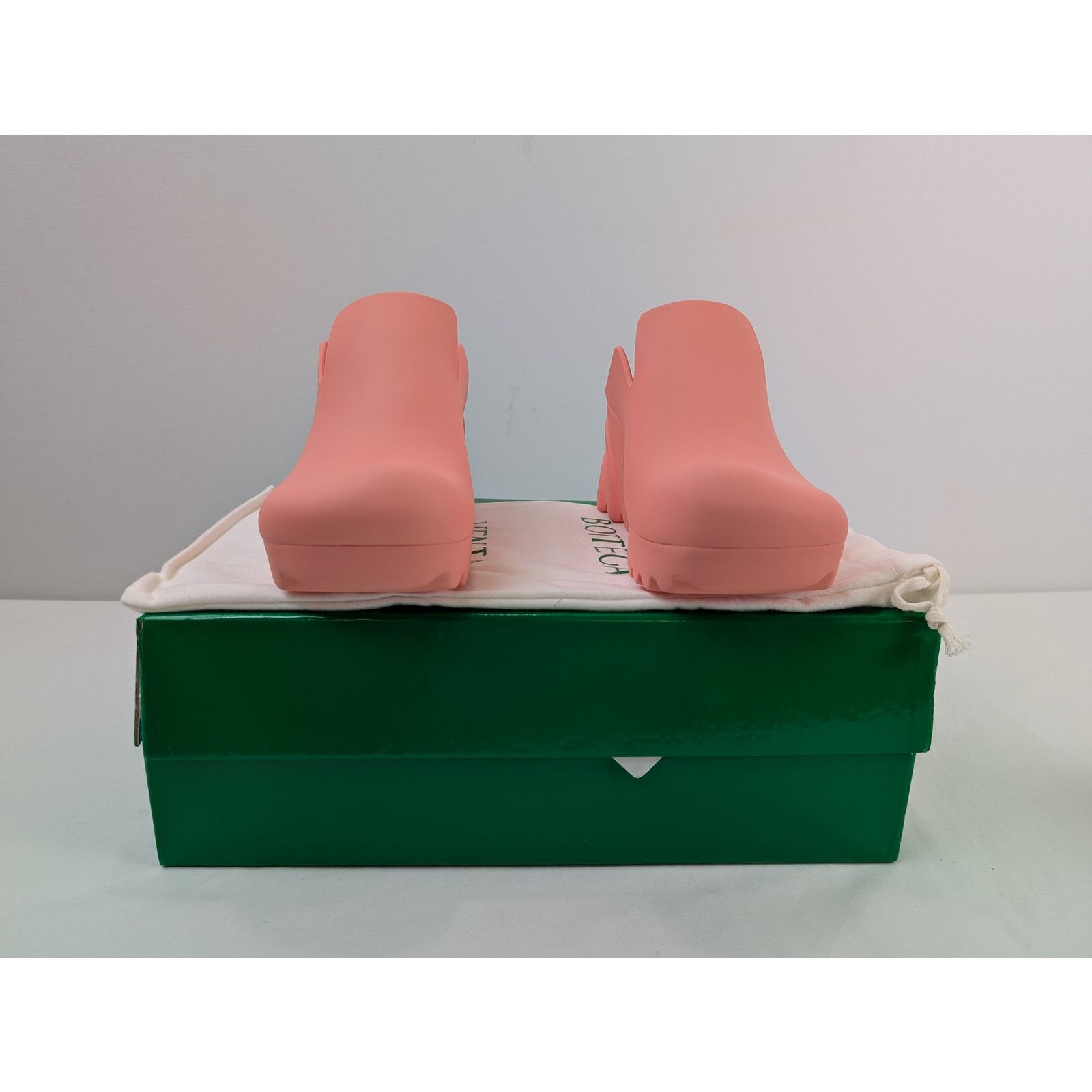 Bottega Veneta o1rshd1 Gel Rubber Pump Micro Rubber Boots in flamingo Size US 9 / IT 39 - 17 Thumbnail