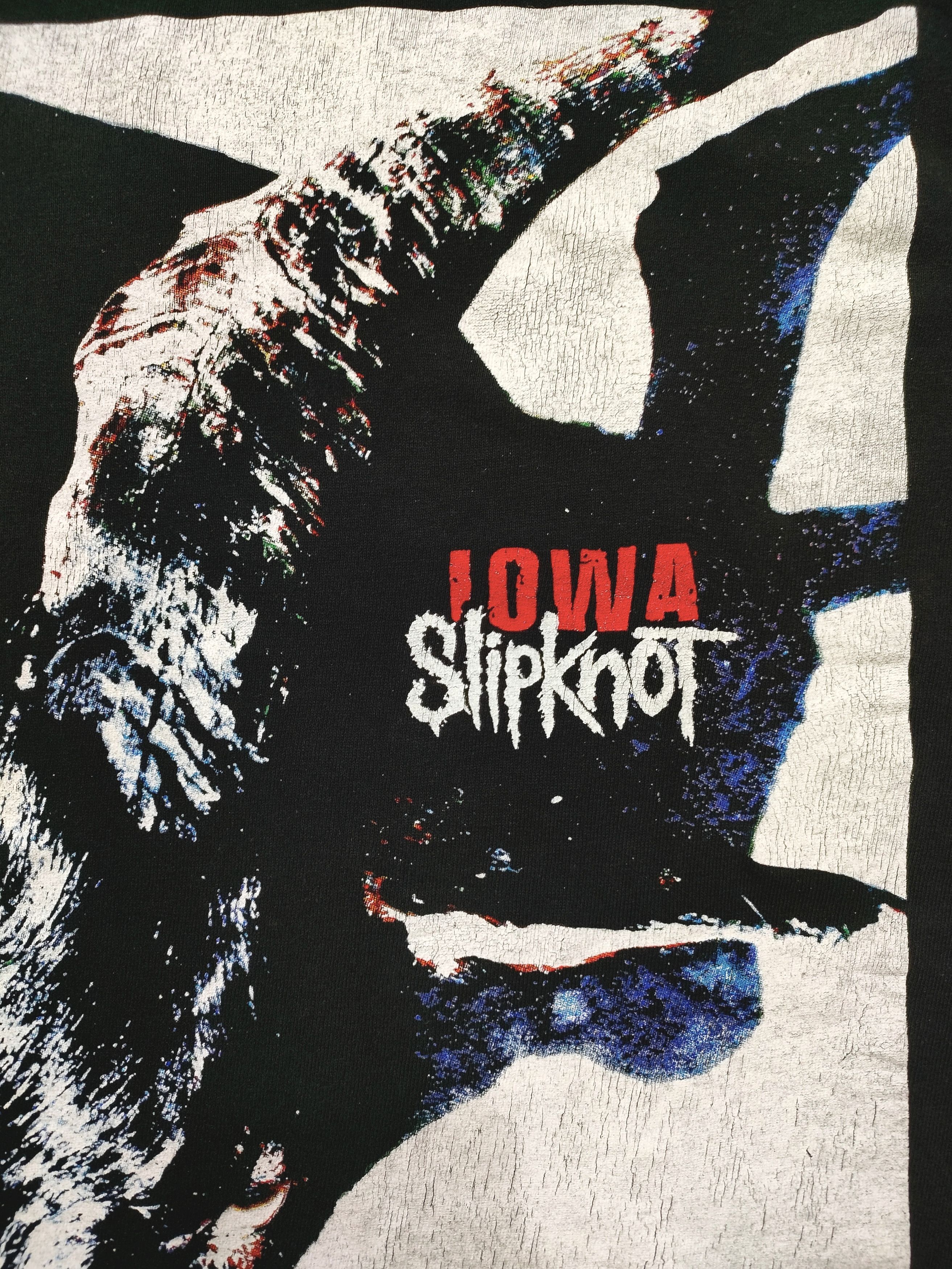 Band Tees Early 00s SLIPKNOT 'IOWA JAPAN TOUR 2002' Vintage Band Tee Size US XL / EU 56 / 4 - 4 Thumbnail