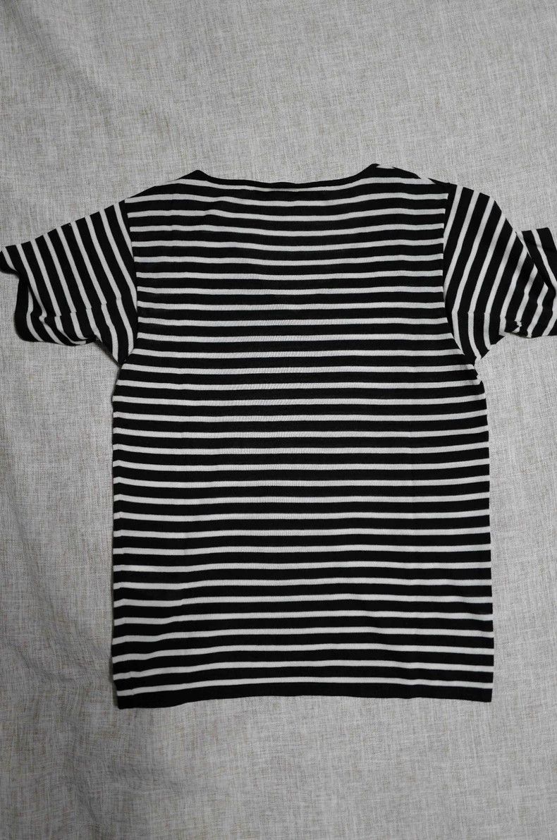 Saint Laurent Paris Saint Laurent Paris Black and white striped Merino worsted Size S / US 4 / IT 40 - 2 Thumbnail
