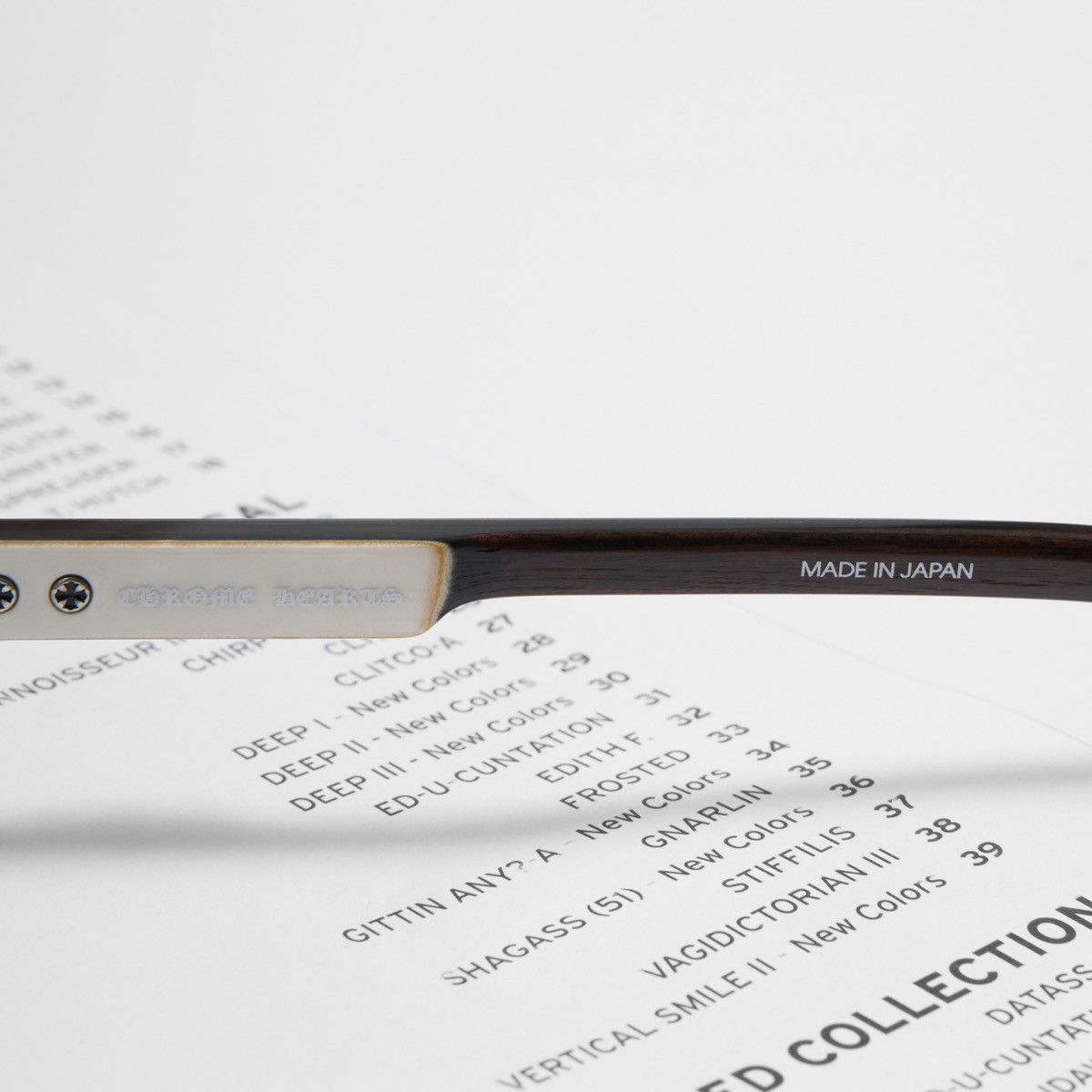 Chrome Hearts CHROME HEARTS DEEP II AS - WEBW - PIANO VARNISH GLASSES Size ONE SIZE - 4 Thumbnail