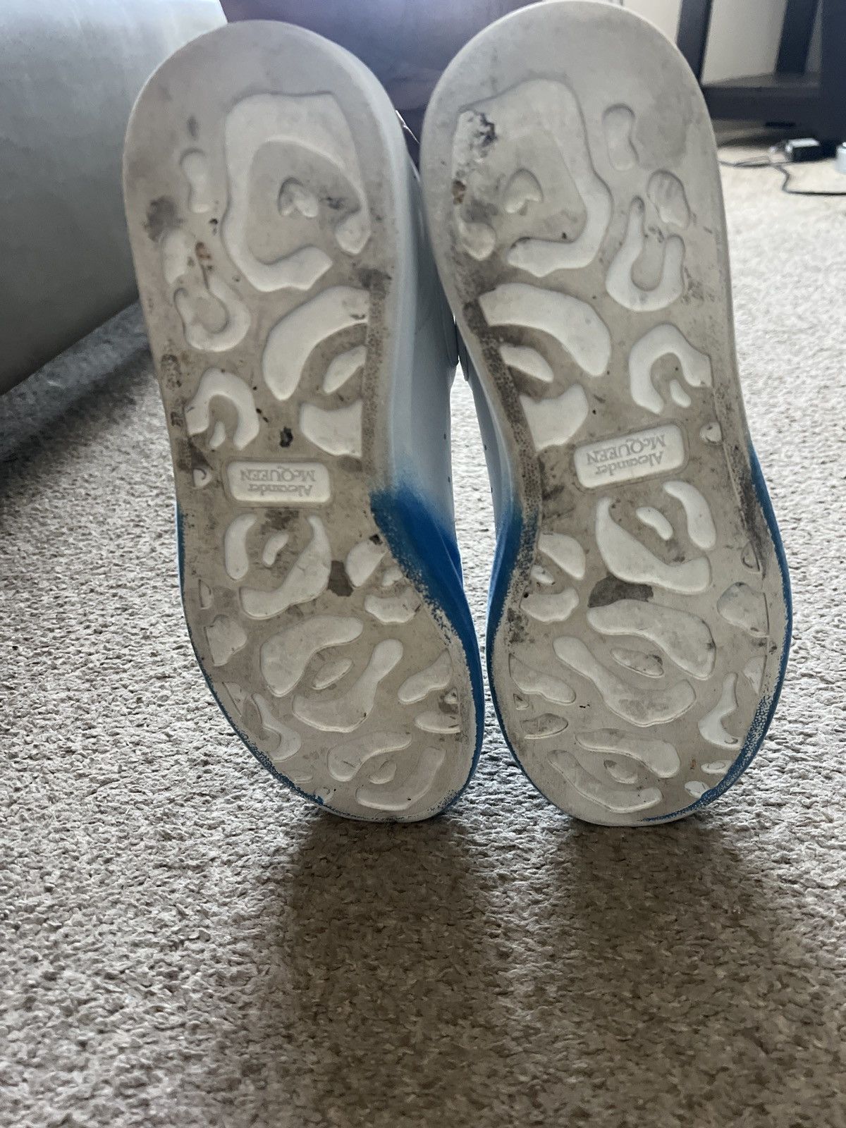 Alexander McQueen Alexander Mcqueen Oversized Sneaker (Lake Blue Nappa) Size US 9 / EU 42 - 7 Thumbnail