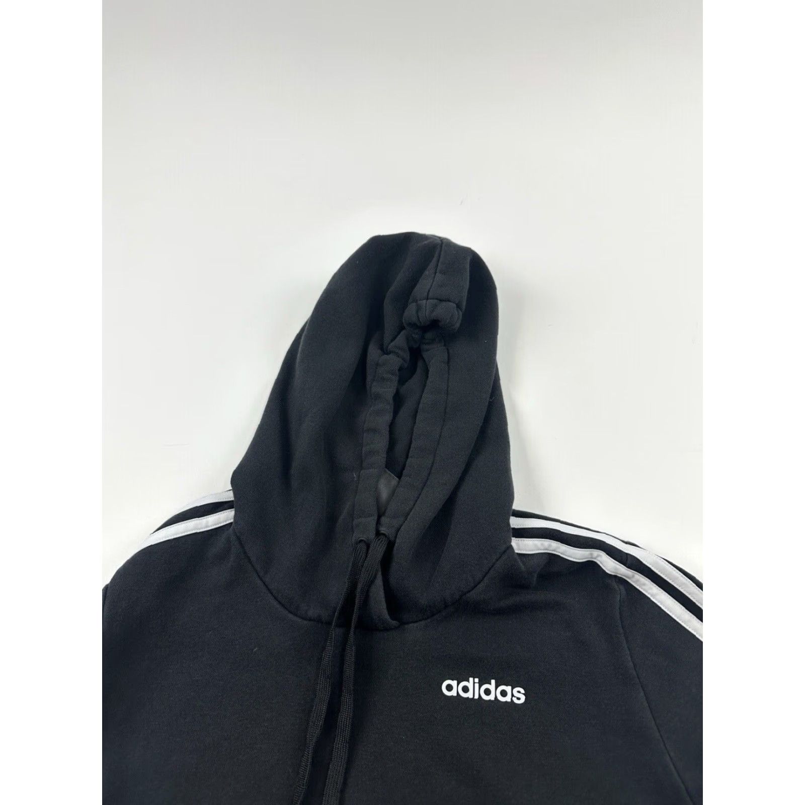 Adidas Adidas Hoodie Sweatshirt Womens XS Black Pullover Long Sleeve Zip Pockets Casual Activewear Size XS / US 0-2 / IT 36-38 - 4 Thumbnail