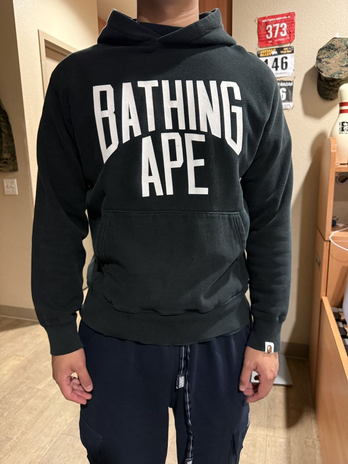 Bape Bathing Ape Busy Works black pull over hoodie Size US M / EU 48-50 / 2 - 16 Thumbnail
