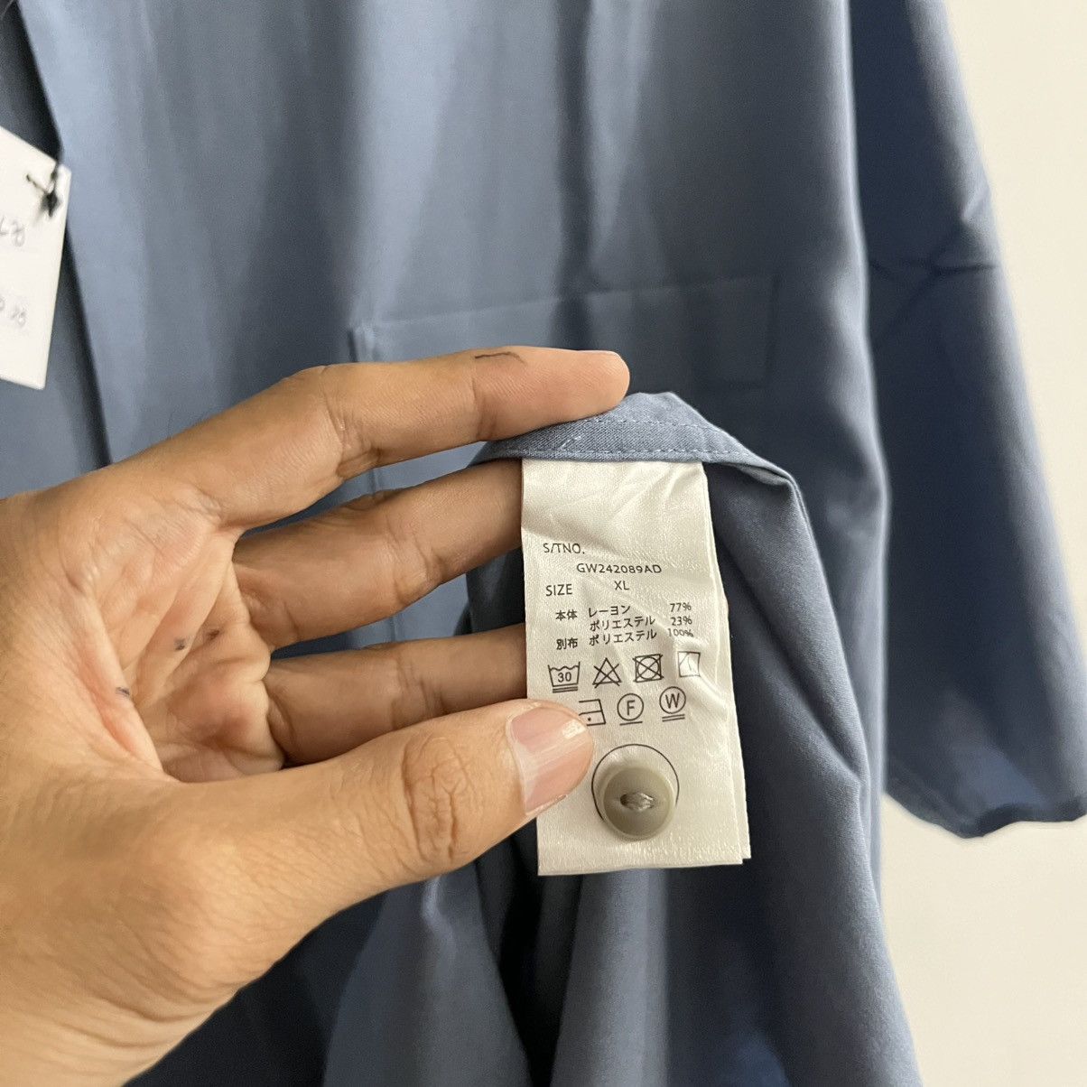 Japanese Brand Global Work - Basic Minimalist Button Up Shirt Size US XL / EU 56 / 4 - 5 Thumbnail