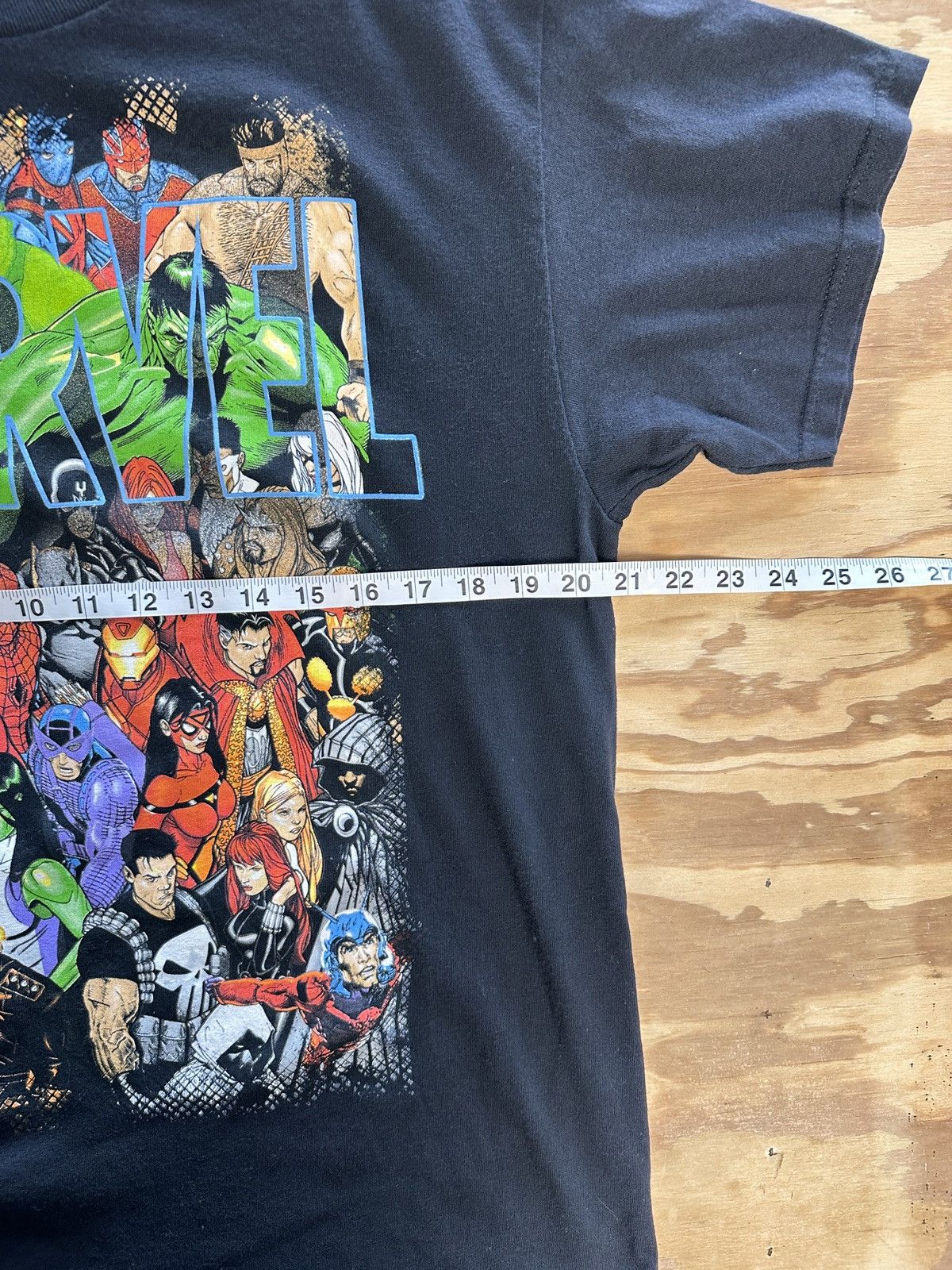 Marvel Comics Marvel All-Over Characters Graphic Tee Size L | 100% Cotton Size US L / EU 52-54 / 3 - 5 Thumbnail