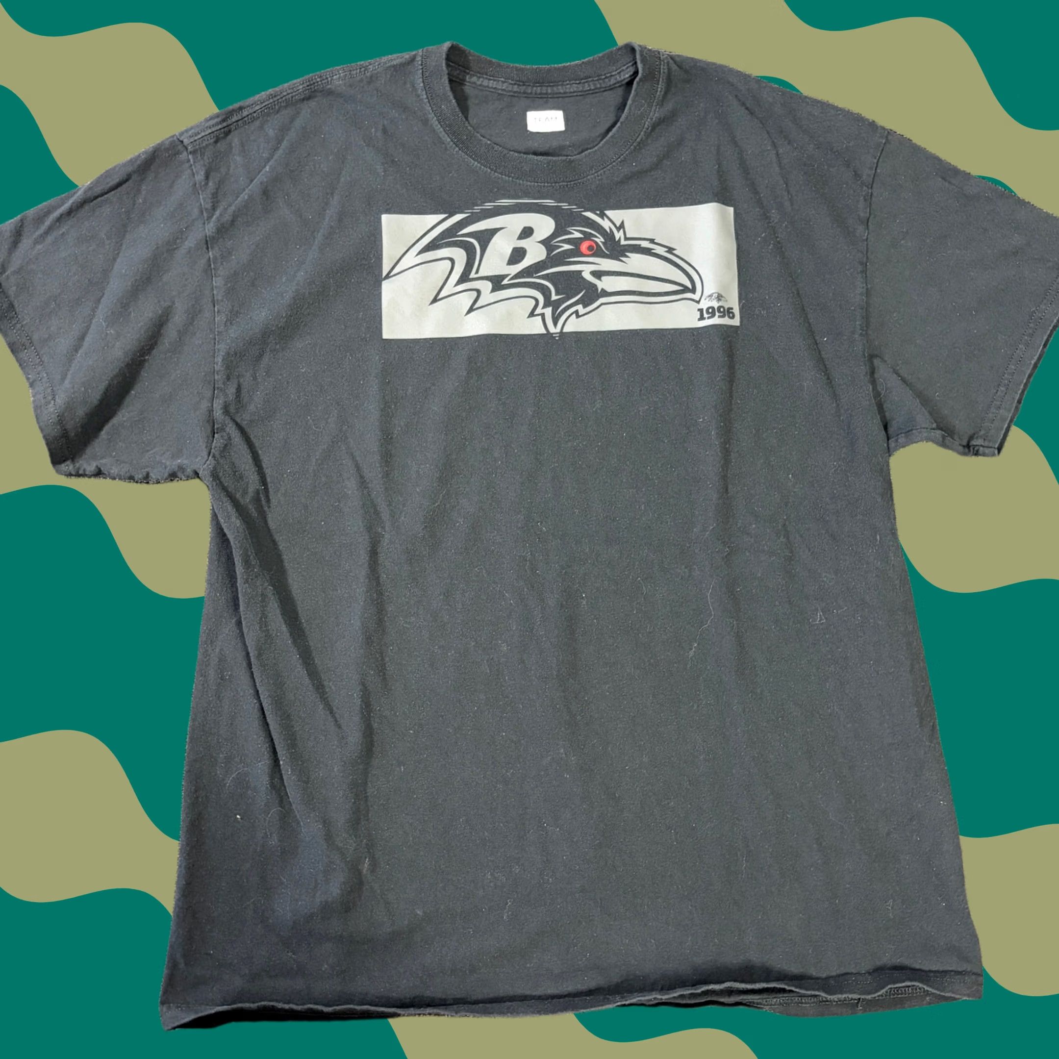 NFL VINTAGE Baltimore Ravens NFL Football Black Graphic Tee Short Sleeve XL Men Size US 36 / EU 52 - 1 Thumbnail