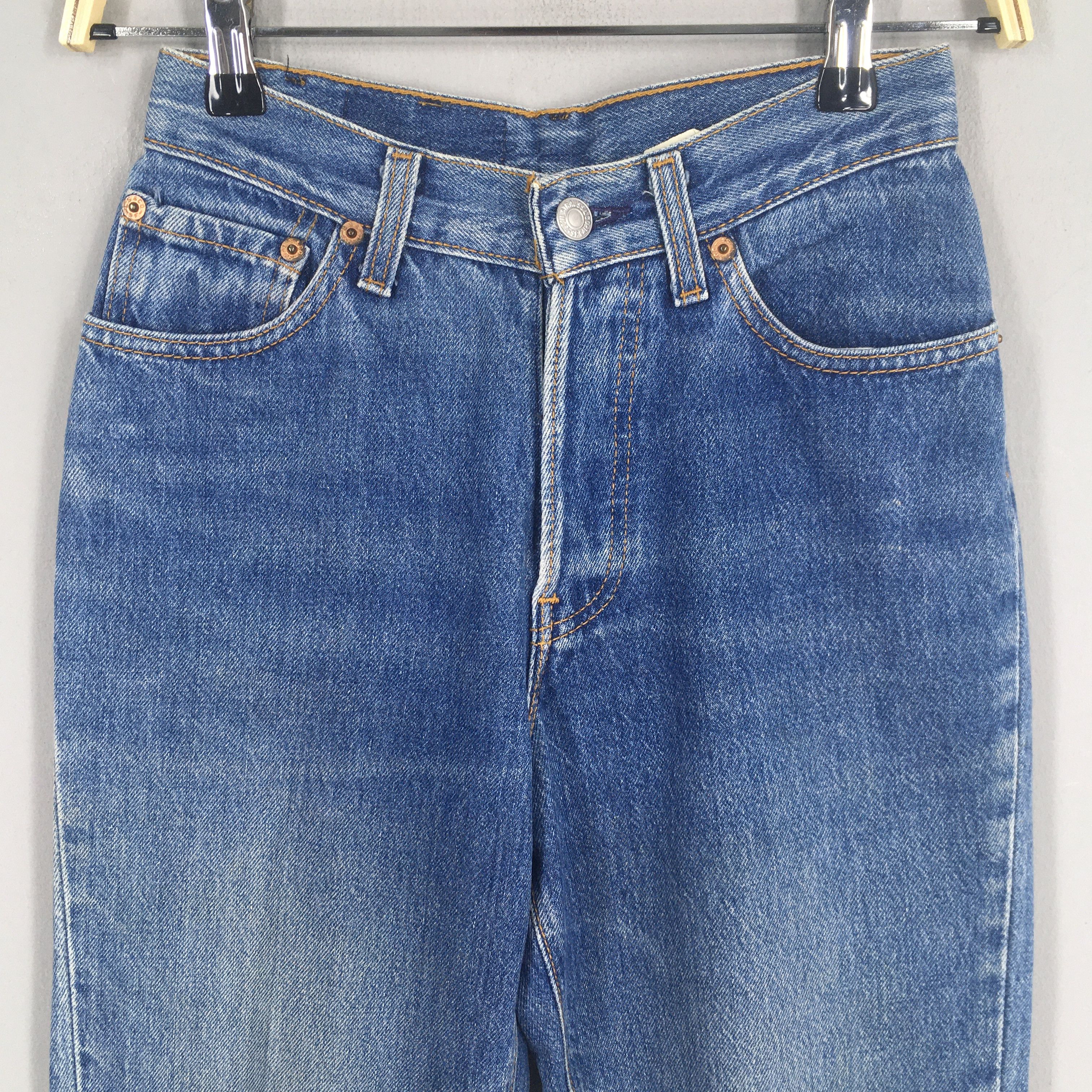 Levi's Size 23x27 Vintage 80s Levi's 501 Faded Blue Jeans S582 Size 23" - 2 Thumbnail