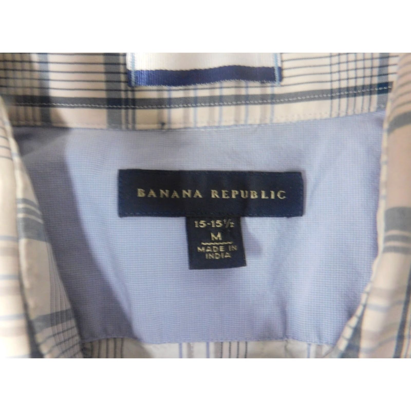 Banana Republic Banana Republic Shirt Mens Medium Plaid Button-Down Long Sleeve Collared Non-Iron Pockets Classic Button-Up Size US M / EU 48-50 / 2 - 5 Thumbnail
