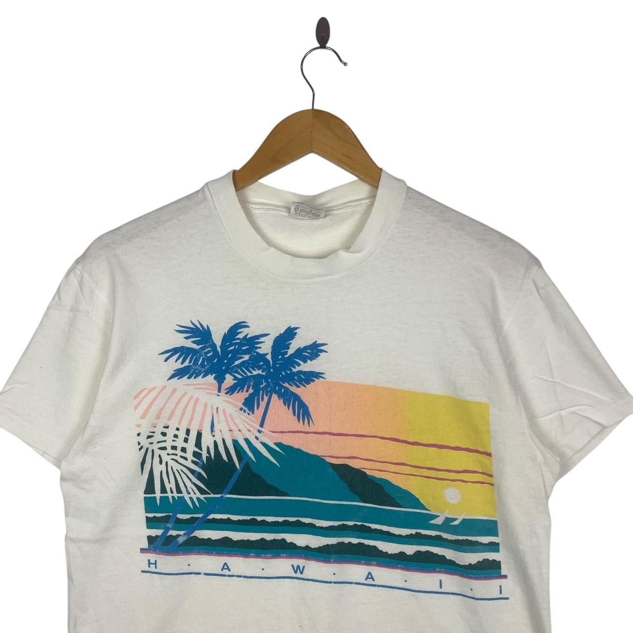 Vintage Vintage 80’ STEDMAN HAWAII SURF Sunset Painting Tee Size US M / EU 48-50 / 2 - 2 Thumbnail