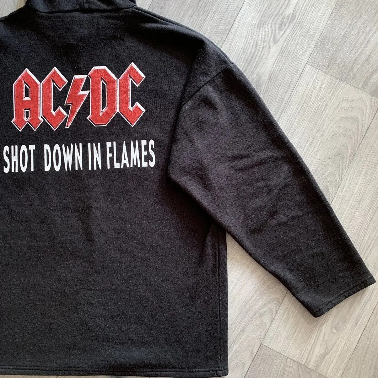 Band Tees × Vintage Vintage AC/DC 00s Shot down in flames hoodie Size US L / EU 52-54 / 3 - 6 Thumbnail