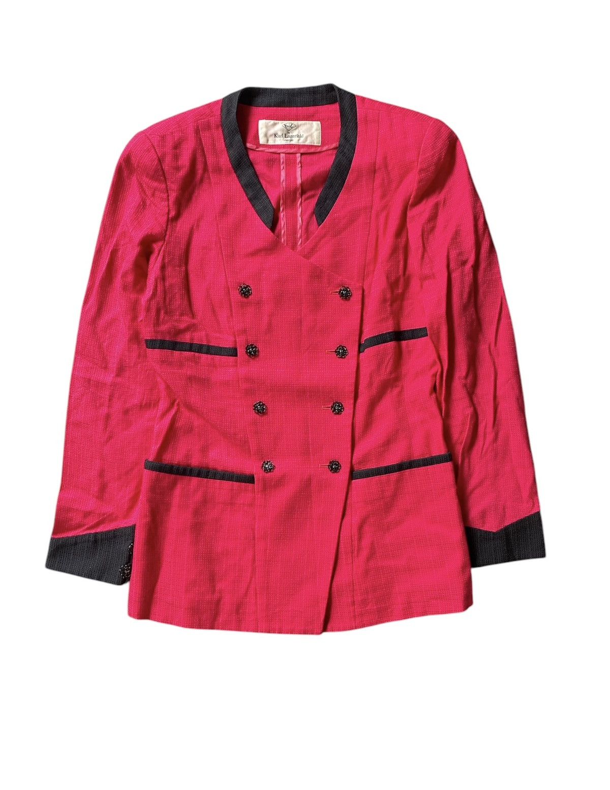 Karl Lagerfeld 1990s KARL LAGERFELD asymmetrical double breasted Size S / US 4 / IT 40 - 1 Thumbnail