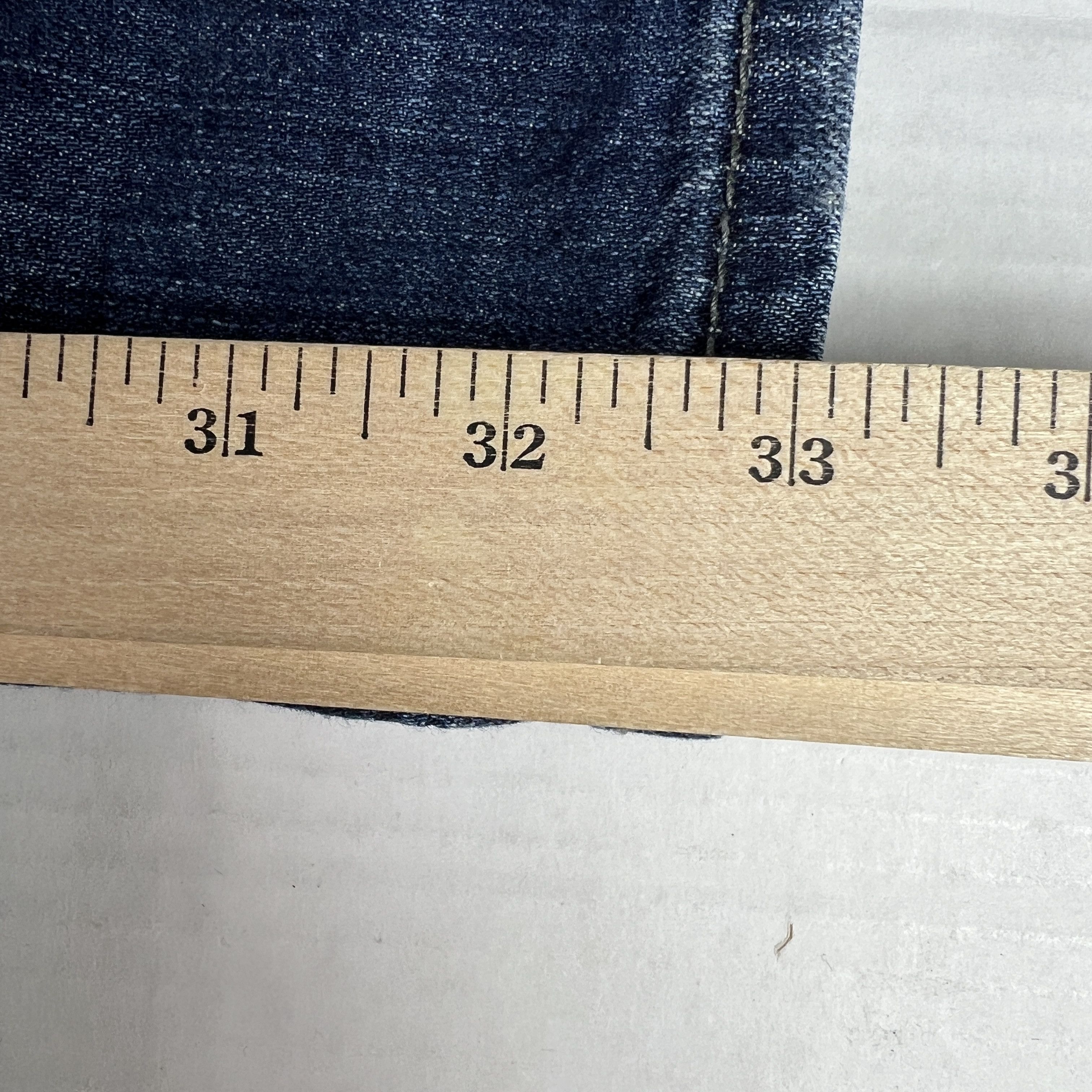 BKE BKE Jeans Long Derek Straight Leg Blue Faded Stretch Denim Size US 35 - 15 Thumbnail