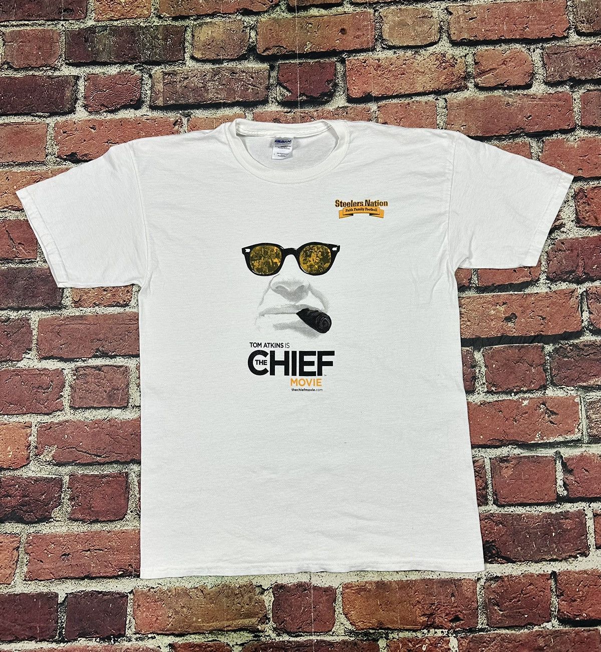 NFL Arthur J Rooney Sr The Chief Movie Tee Pittsburgh Steelers Size US L / EU 52-54 / 3 - 1 Thumbnail