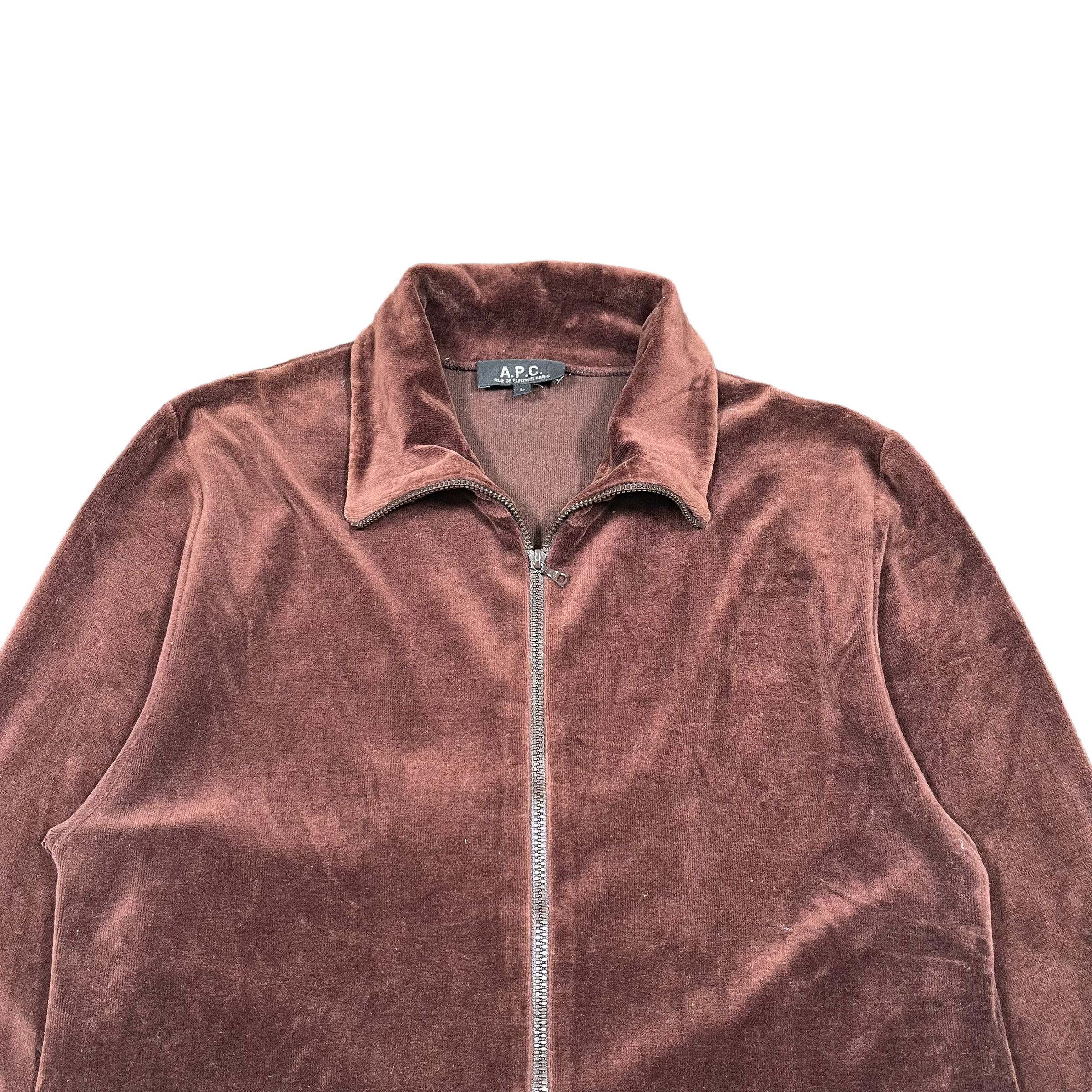 A.P.C. × Velvet APC Velvet Zipper Sweater Made In France Size US L / EU 52-54 / 3 - 3 Thumbnail