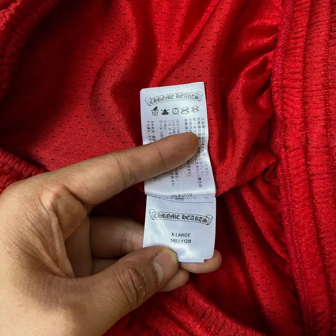 Chrome Hearts Mattyboy Mesh Short Red Size US 36 / EU 52 - 9 Thumbnail