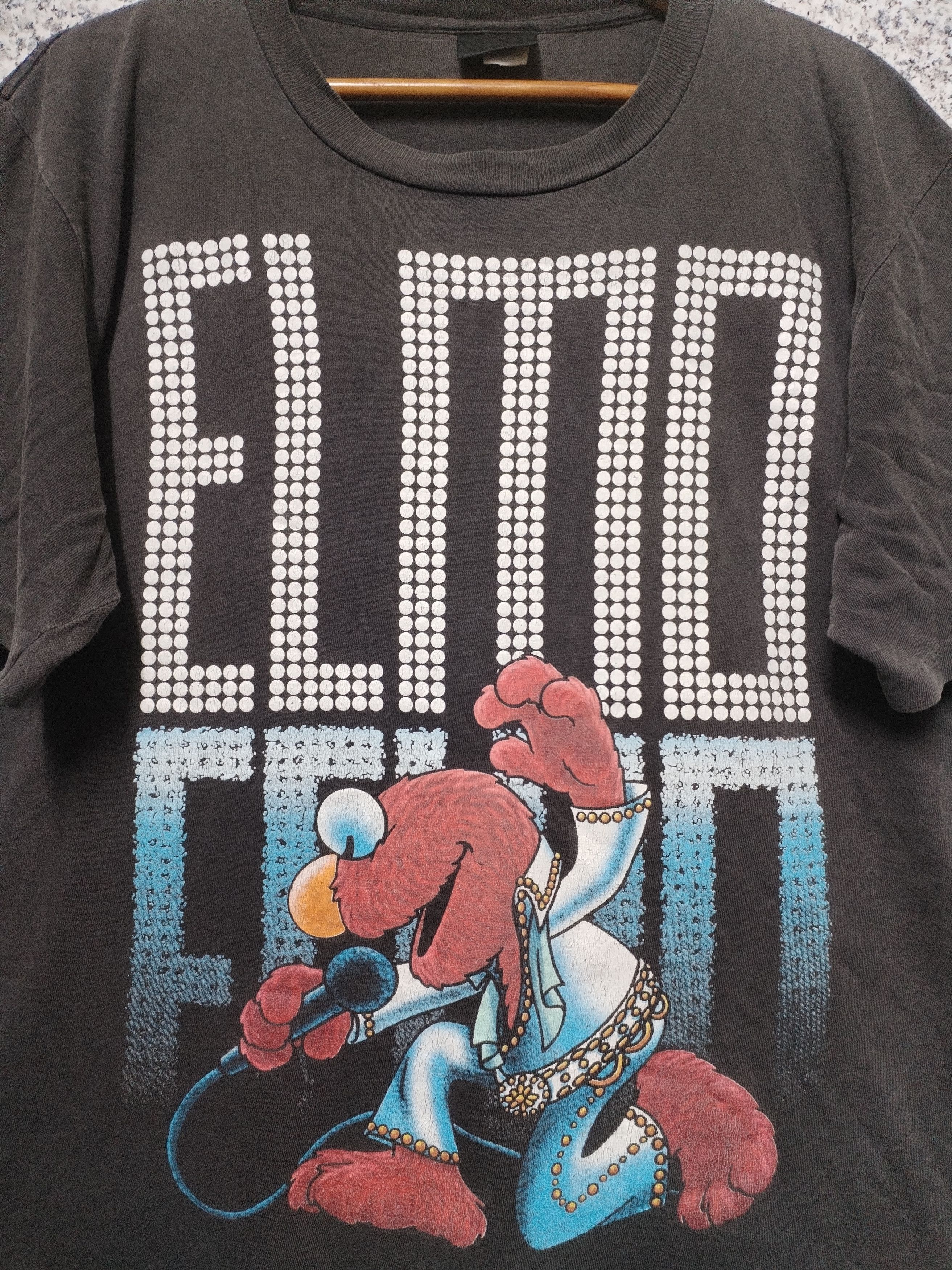 Vintage Thrashed Sun Faded ELMO Shirt Distressed Grunge Band Size US L / EU 52-54 / 3 - 3 Thumbnail