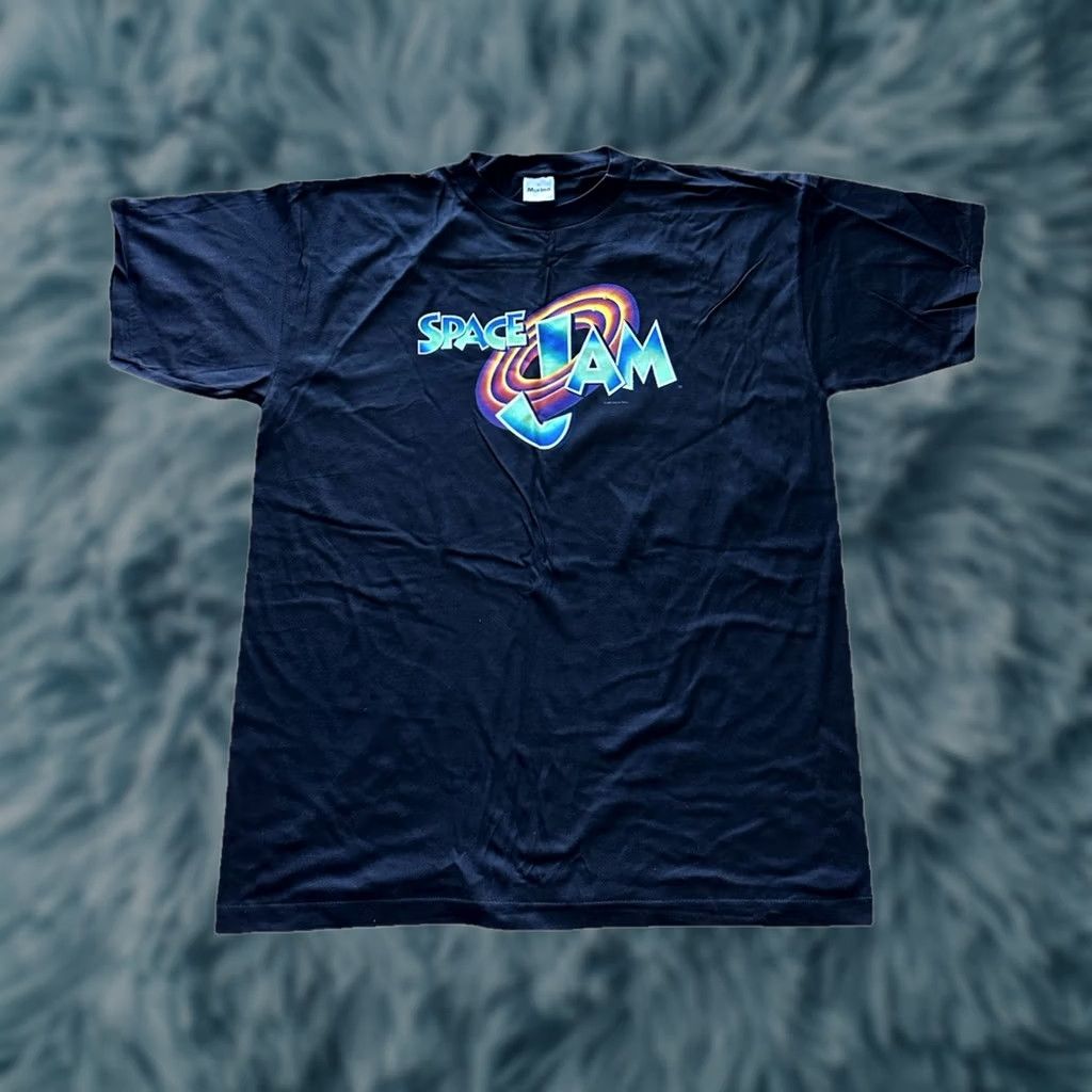 Vintage VINTAGE Space Jam Looney Toons T-Shirt XL Unisex 1990s Black NWOT 1996 Promo Murina Shirt Mens Womens Size US XL / EU 56 / 4 - 1 Thumbnail