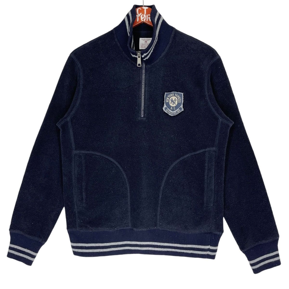 New York Yankees Half Zipper Fleece Sweatshirt