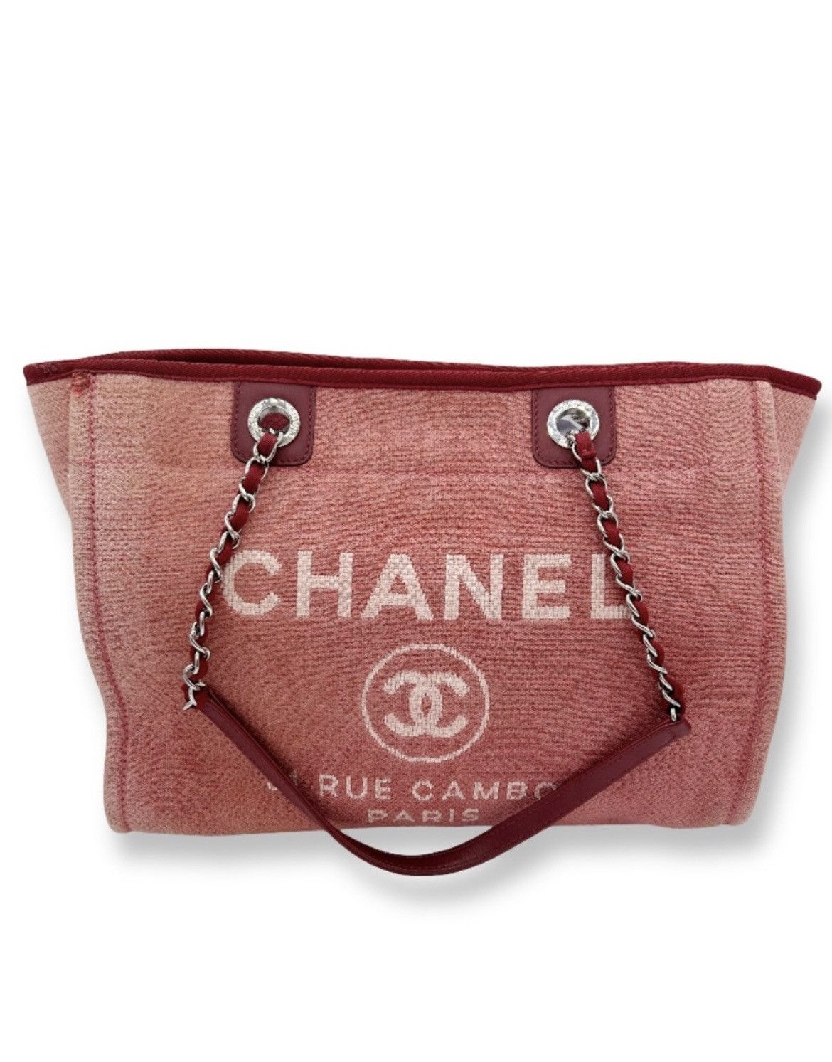 Chanel Chanel Deauville Canvas Tote Medium Size ONE SIZE - 1 Thumbnail