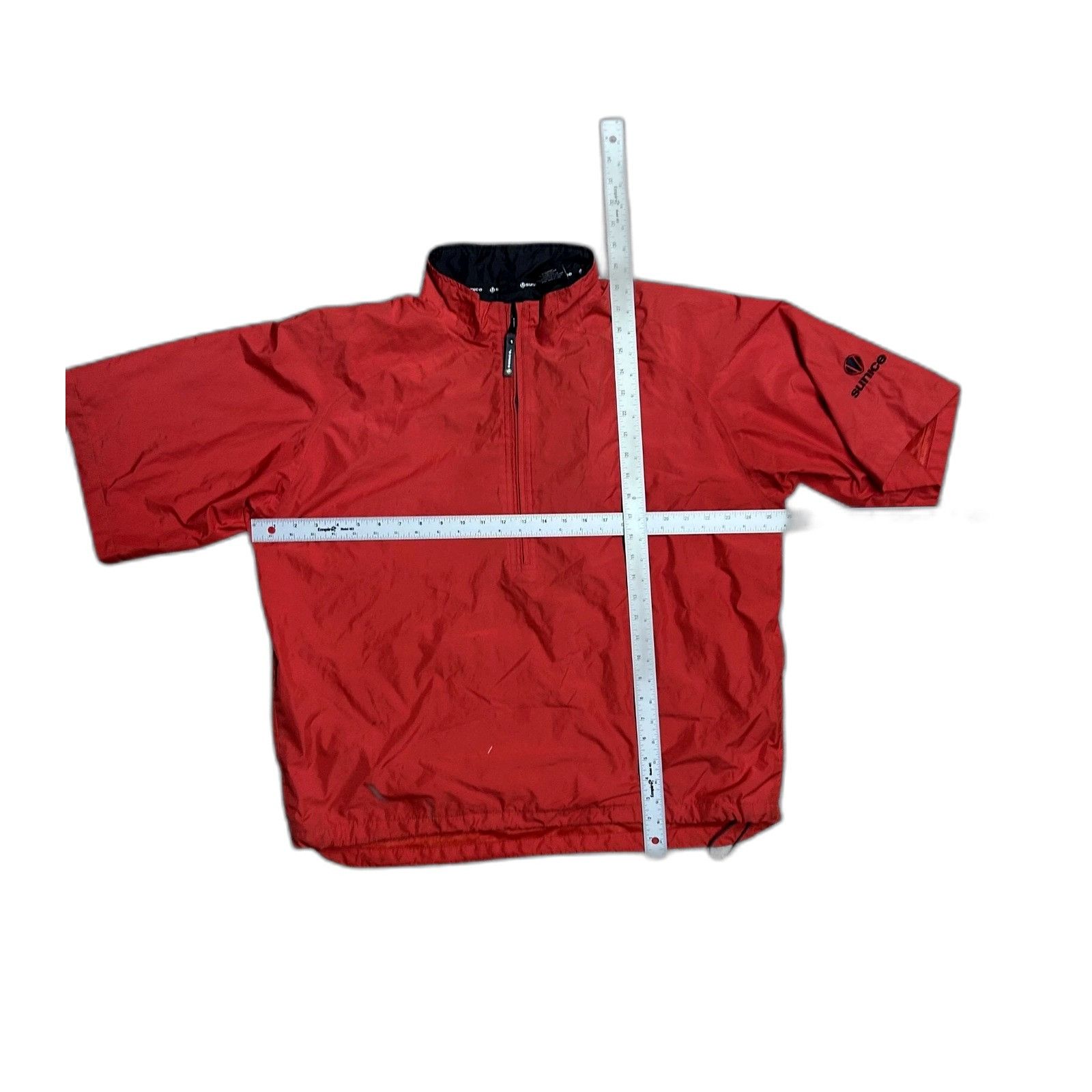 Vintage Sunice Typhoon Weather Golf PGA Half-Zip Deep Red Pull-Over Size US L / EU 52-54 / 3 - 5 Thumbnail