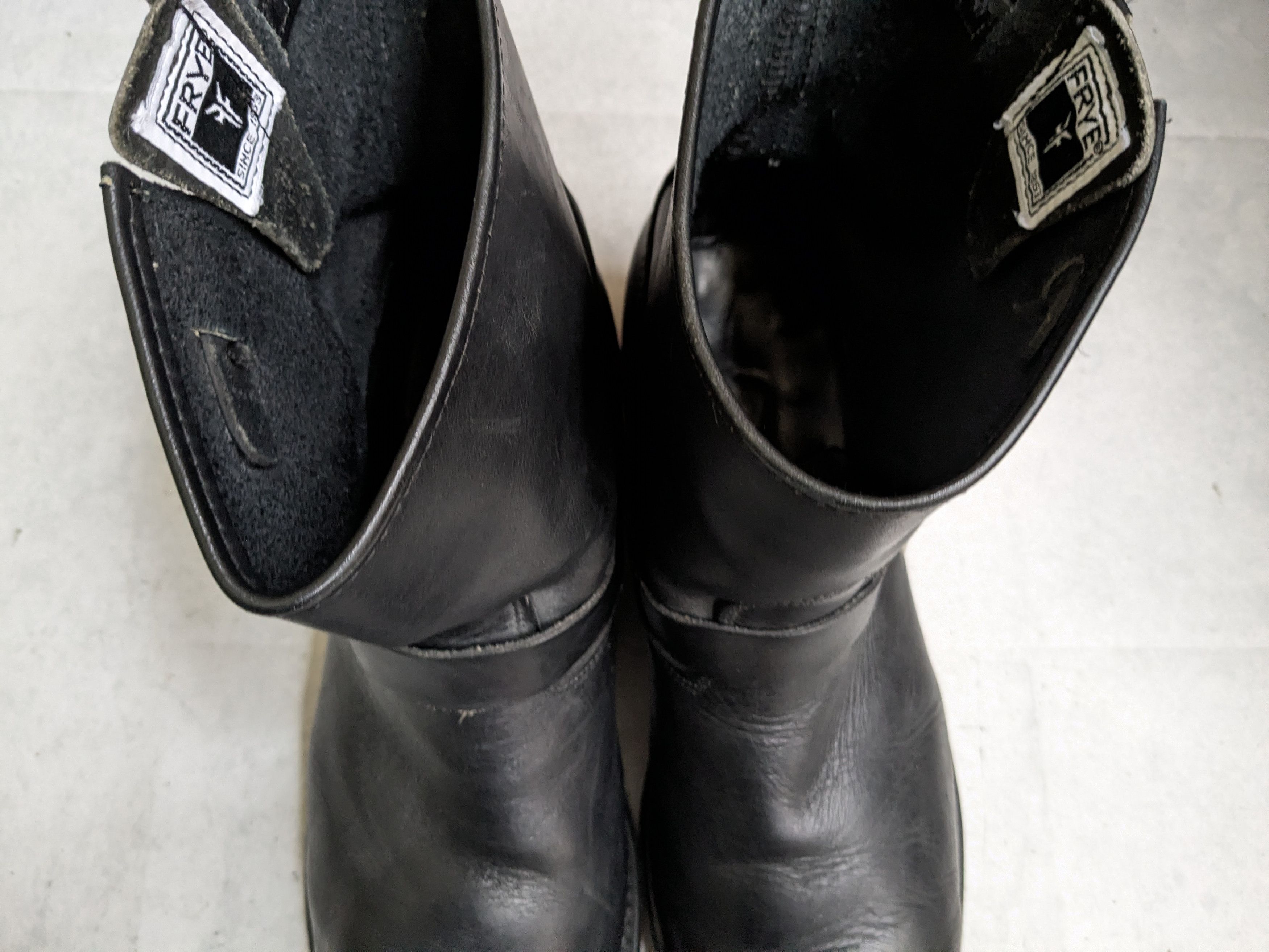 Frye Frye Engineer Boots Black Leather 13 M Leather Buckle Size US 13 / EU 46 - 5 Thumbnail