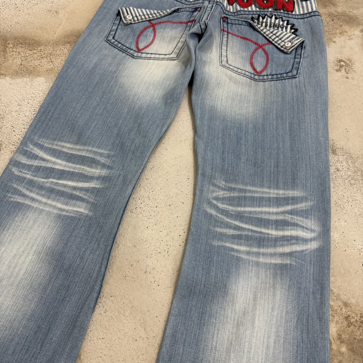 Japanese Brand Blue Moon Bluee Hickory Waist Printed Surfing Clone Devgru Size US 30 / EU 46 - 13 Thumbnail
