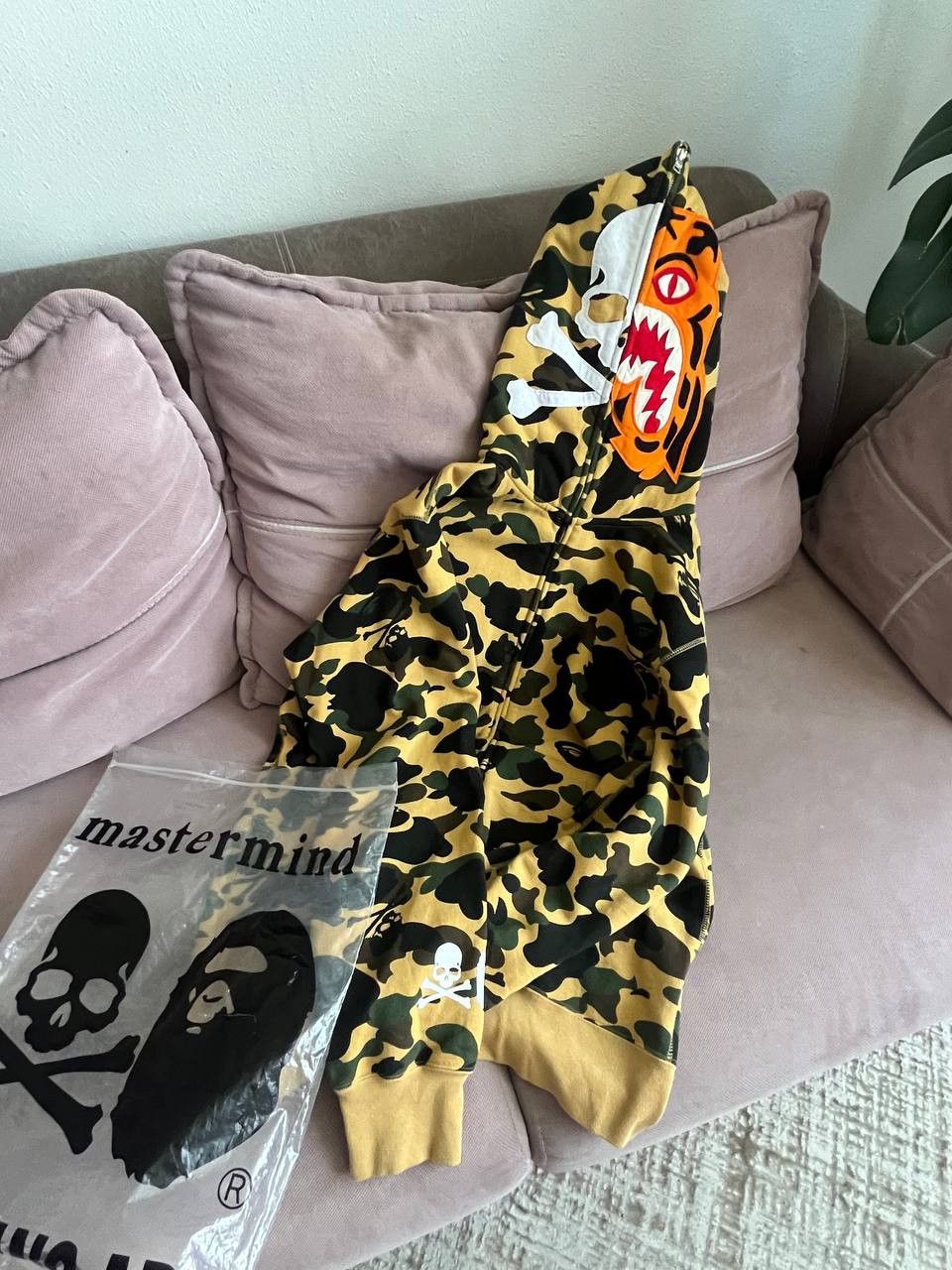 BAPE X MASTERMIND JAPAN 1ST CAMO TIGER ZIP HOODIE