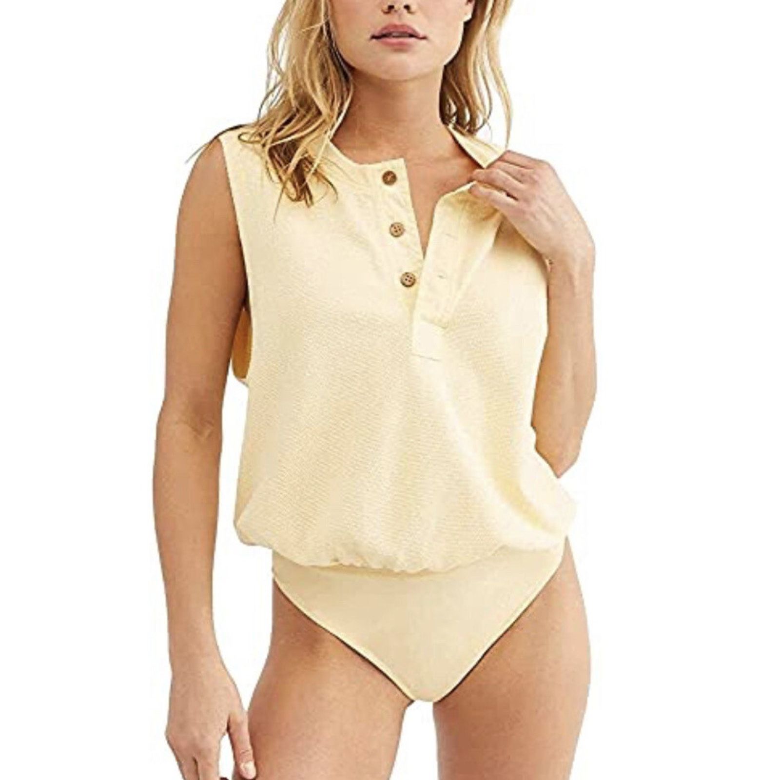 Free People Free People Peek Aye Bodys Sunlight Women Top Size S A002066 Size S / US 4 / IT 40 - 1 Thumbnail