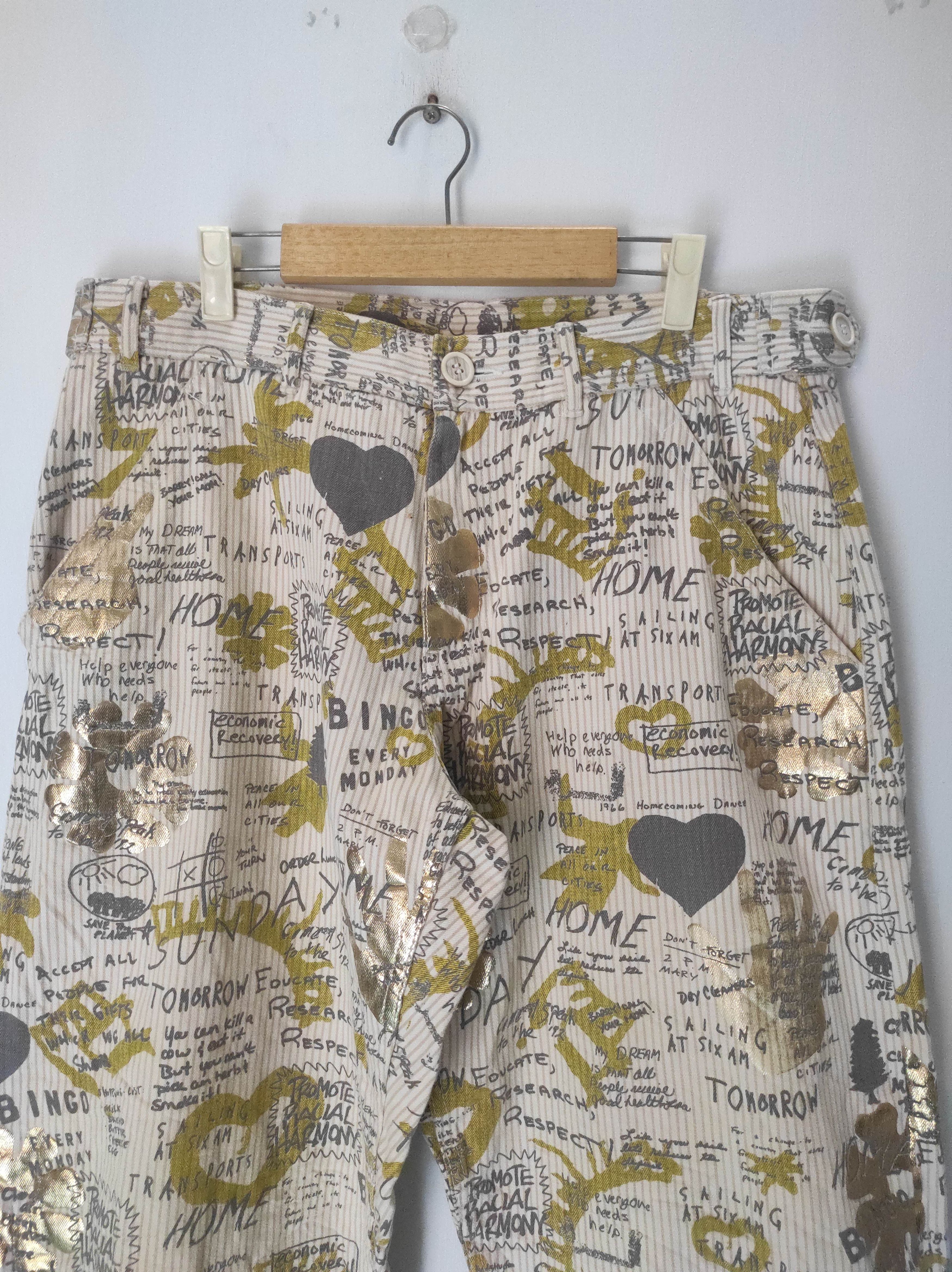 Comme des Garcons Comme Des Garcons Homme Plus AD2006 Printed Pant Size US 32 / EU 48 - 4 Thumbnail