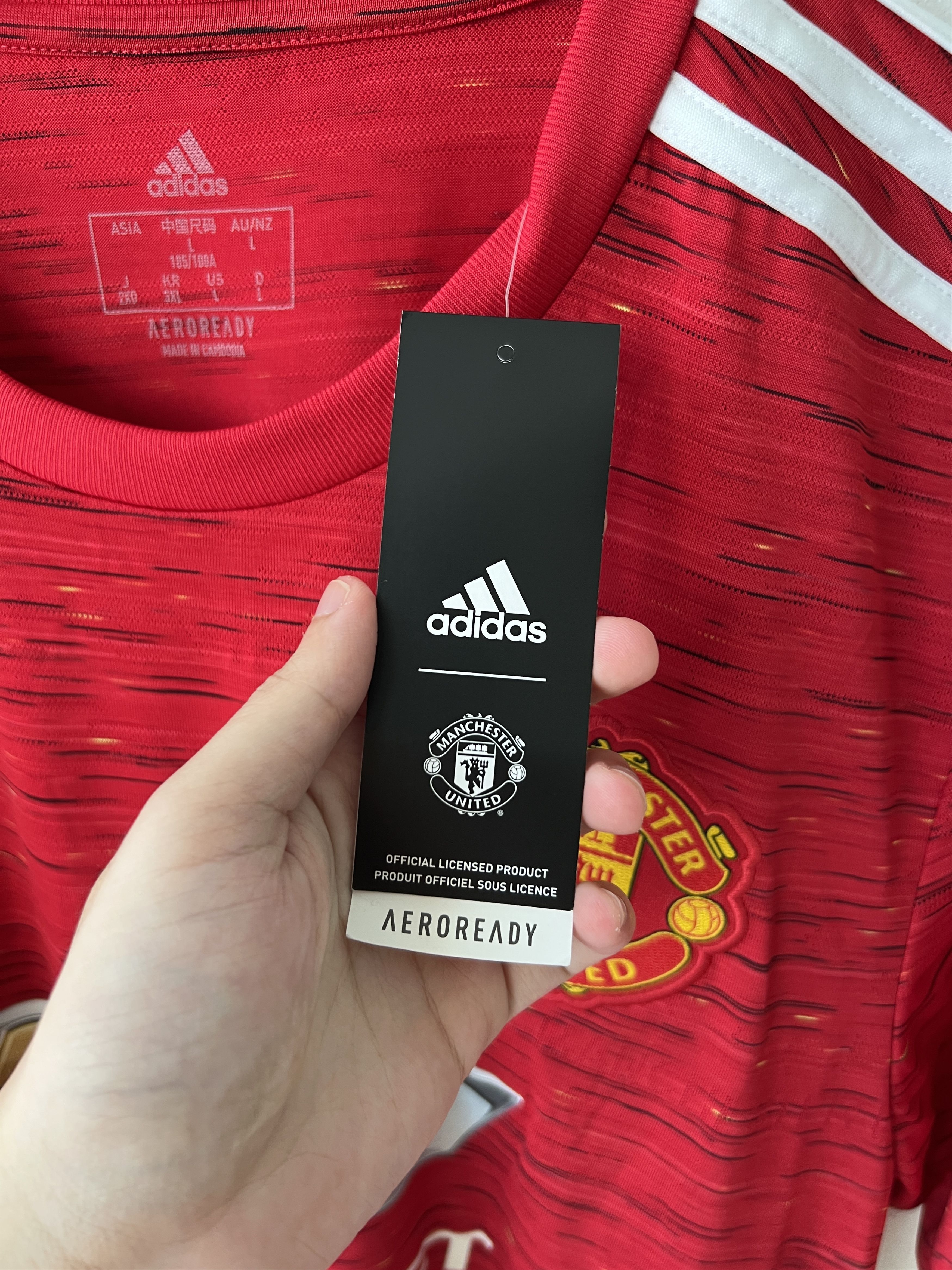 Adidas (L) Manchester United 2020-21 Home B. Fernandes #18(NEW) Kit Size US L / EU 52-54 / 3 - 4 Thumbnail