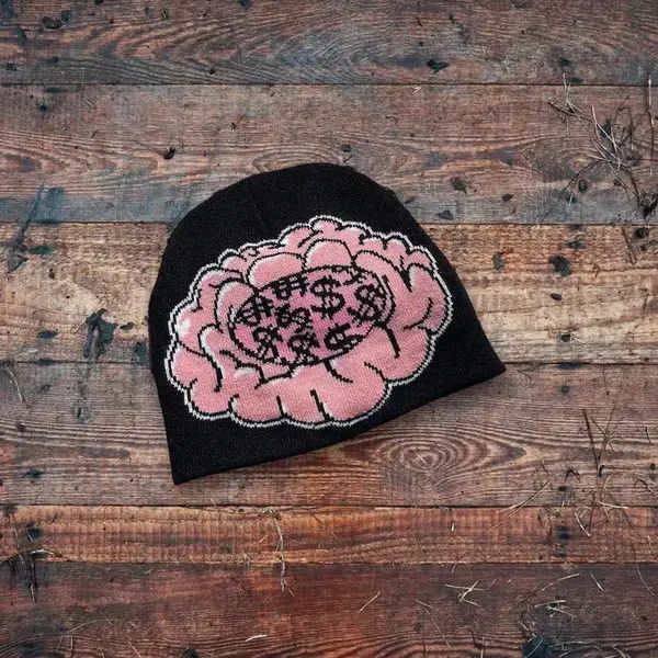 🧠🕷🕸 Japan style brain pattern hat y2k rare 🔥