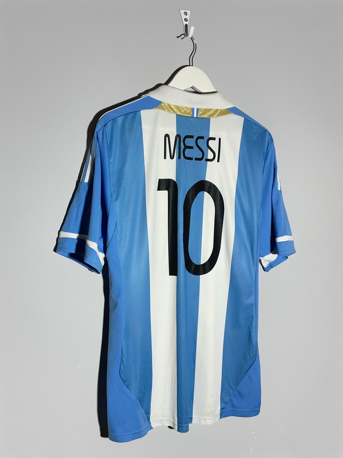 Adidas #10 Messi National Team Argentina Adidas 2011 Football Shirt Size US L / EU 52-54 / 3 - 11 Thumbnail
