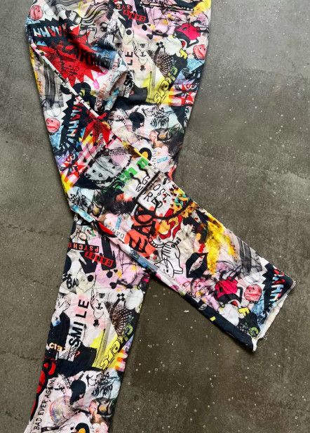 Nozomi Ishiguro Nozomi Ishiguro Graffiti Manga Print Pants Size US 39 - 3 Thumbnail