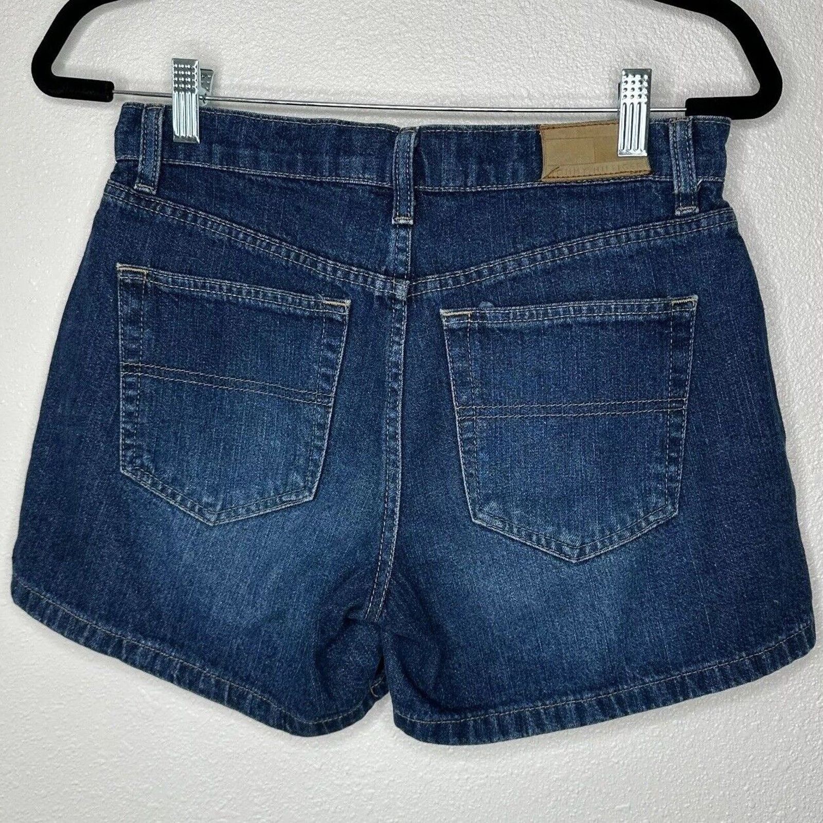 Tommy Hilfiger Tommy Hilfinger Blue Mid Rise Boyfriend Jean Shorts Logo 4 Size 27" / US 4 / IT 40 - 4 Thumbnail