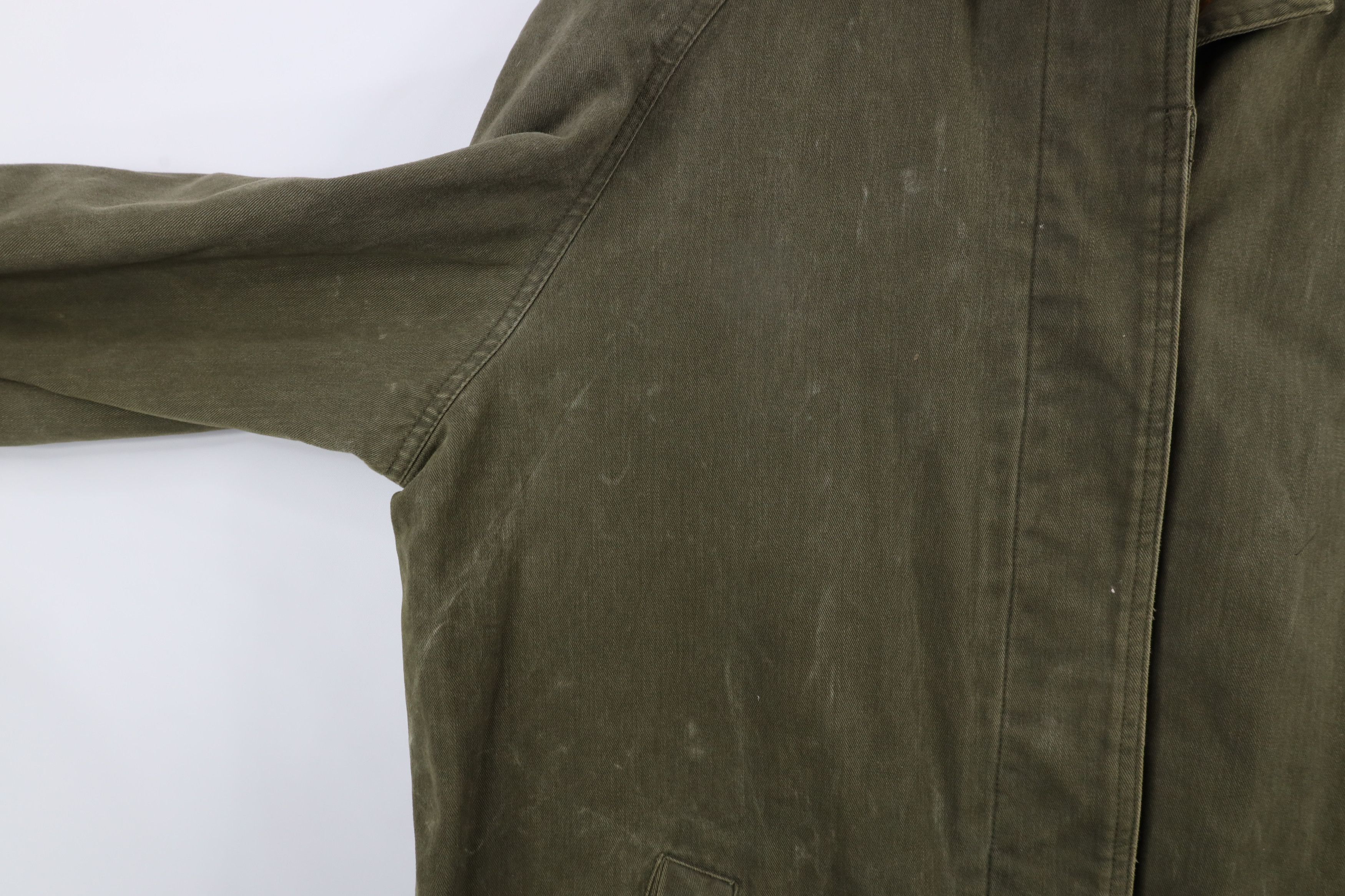 Vintage Vintage 90s Streetwear Leather Collar Flannel Lined Jacket Size S / US 4 / IT 40 - 5 Thumbnail