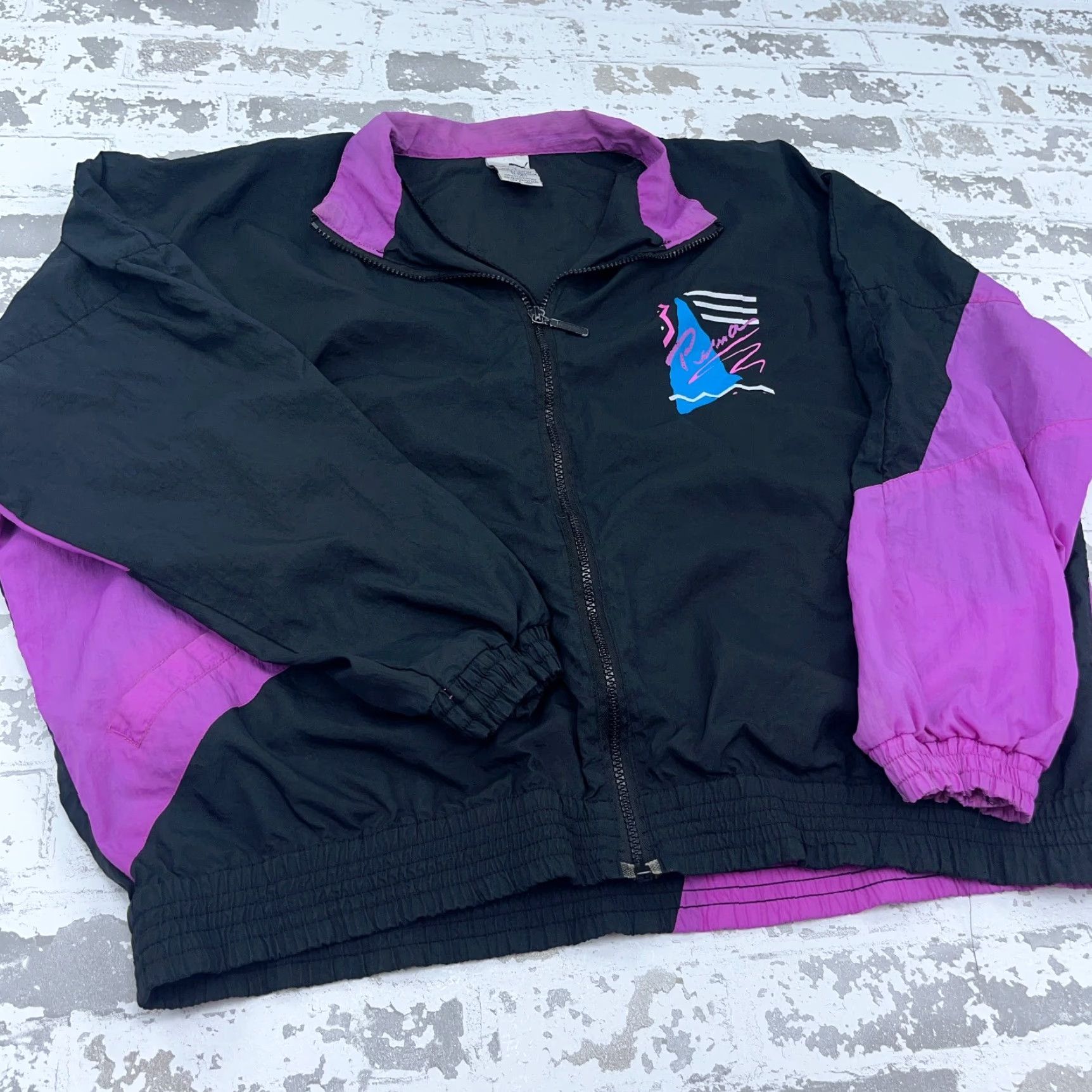 Puma VINTAGE Puma Jacket Women Large Pink Black Windbreaker Track Suit 90s Warm Up Size L / US 10 / IT 46 - 4 Thumbnail