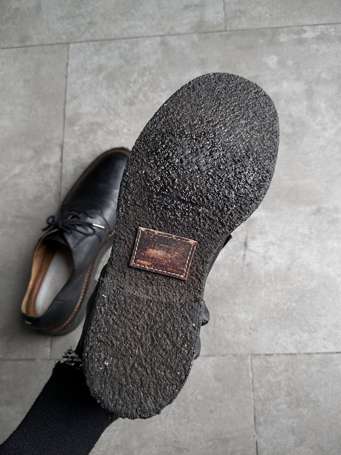 Maison Margiela AW14 CREPE SOLE DERBY SHOES Size US 10 / EU 43 - 3 Thumbnail